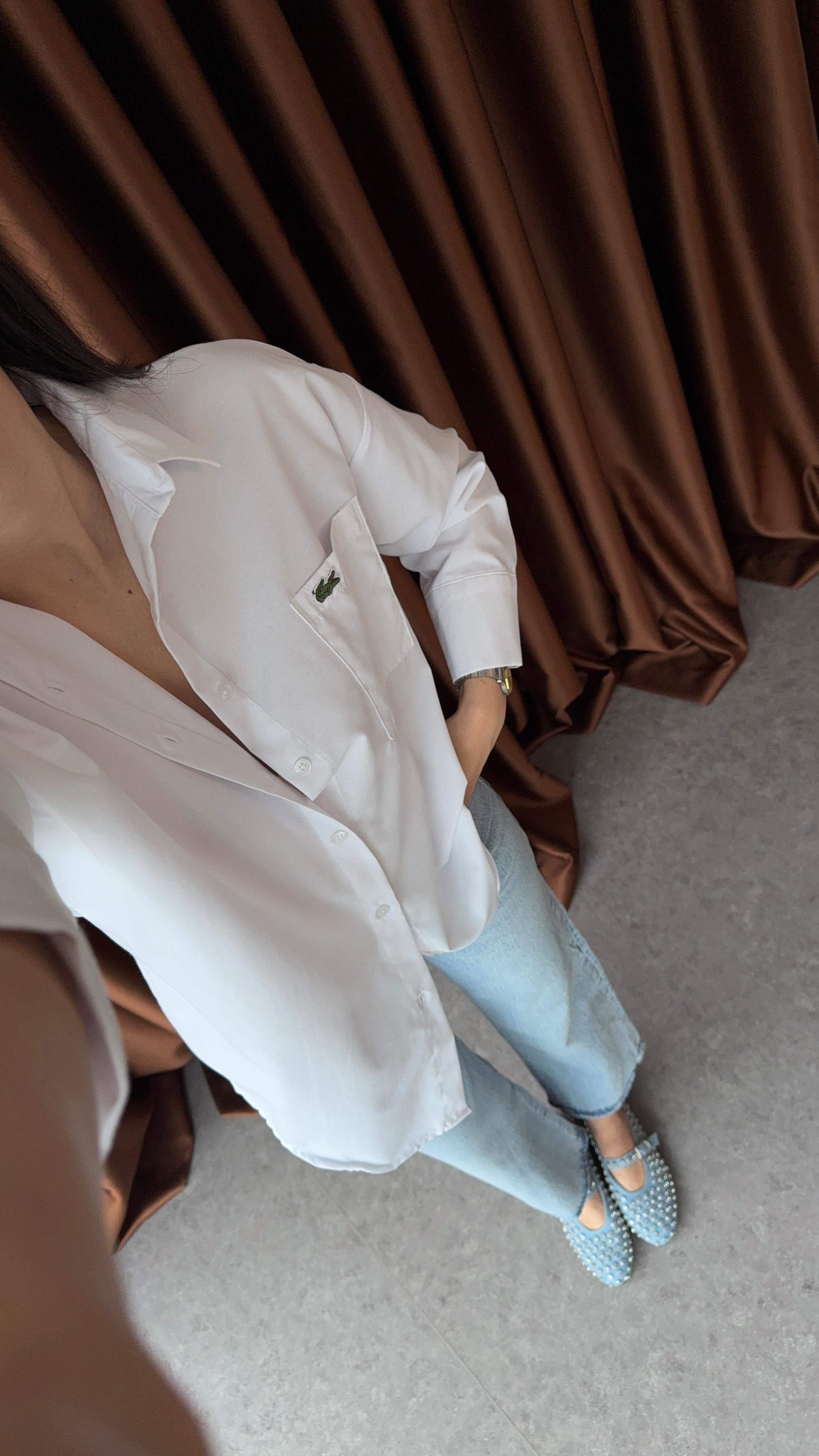 Poplin Beyaz Basic Gömlek