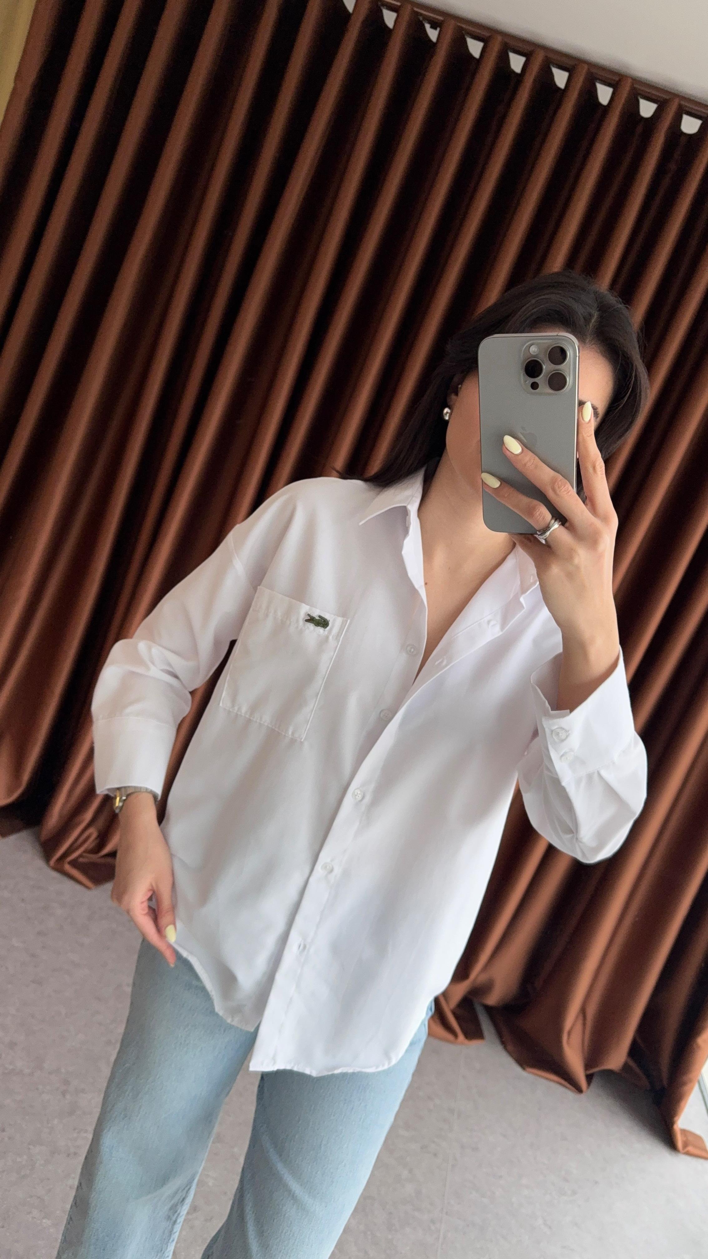 Poplin Beyaz Basic Gömlek