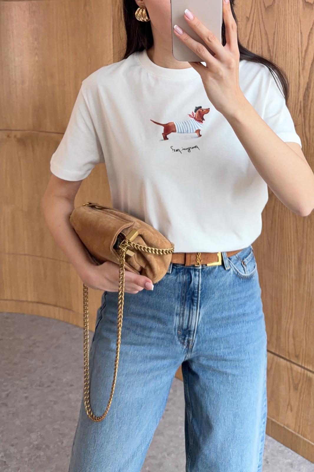 Pourquoi Pas Beyaz Tshirt