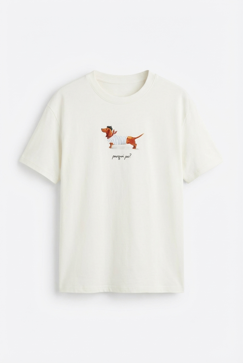Pourquoi Pas Beyaz Tshirt