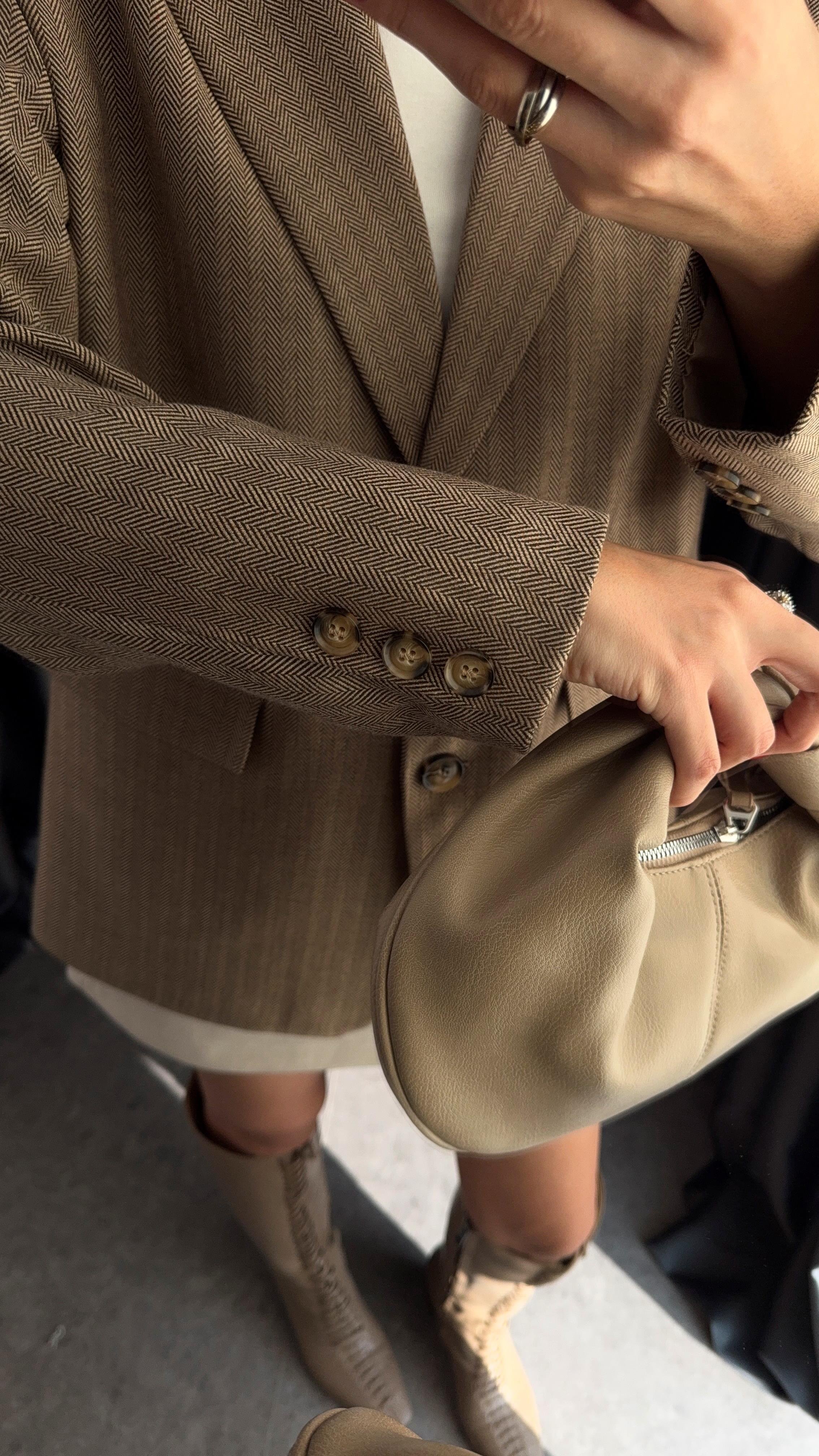 Premium Açık Kahve Blazer