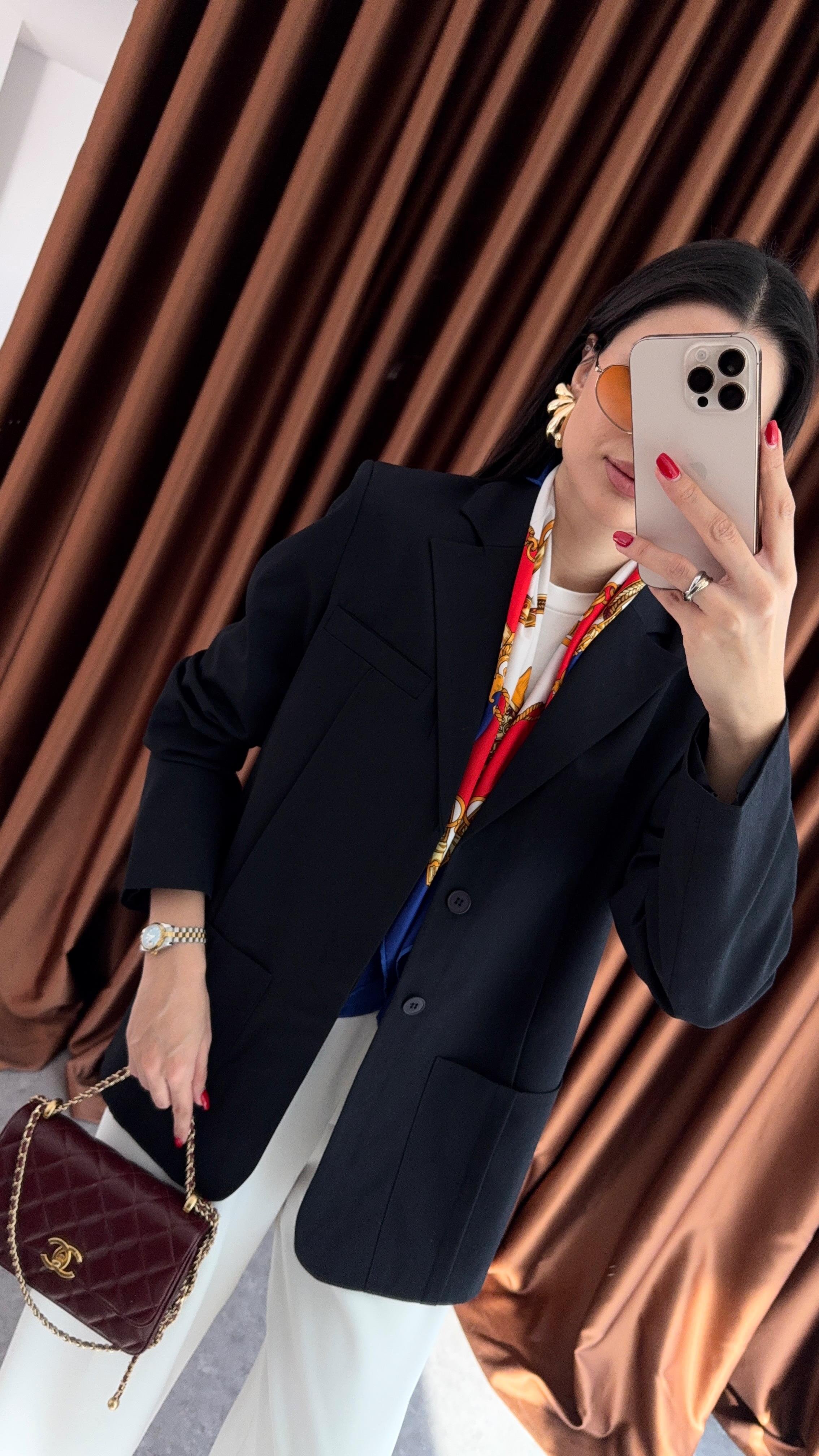 Premium Dikişli Lacivert Blazer Ceket