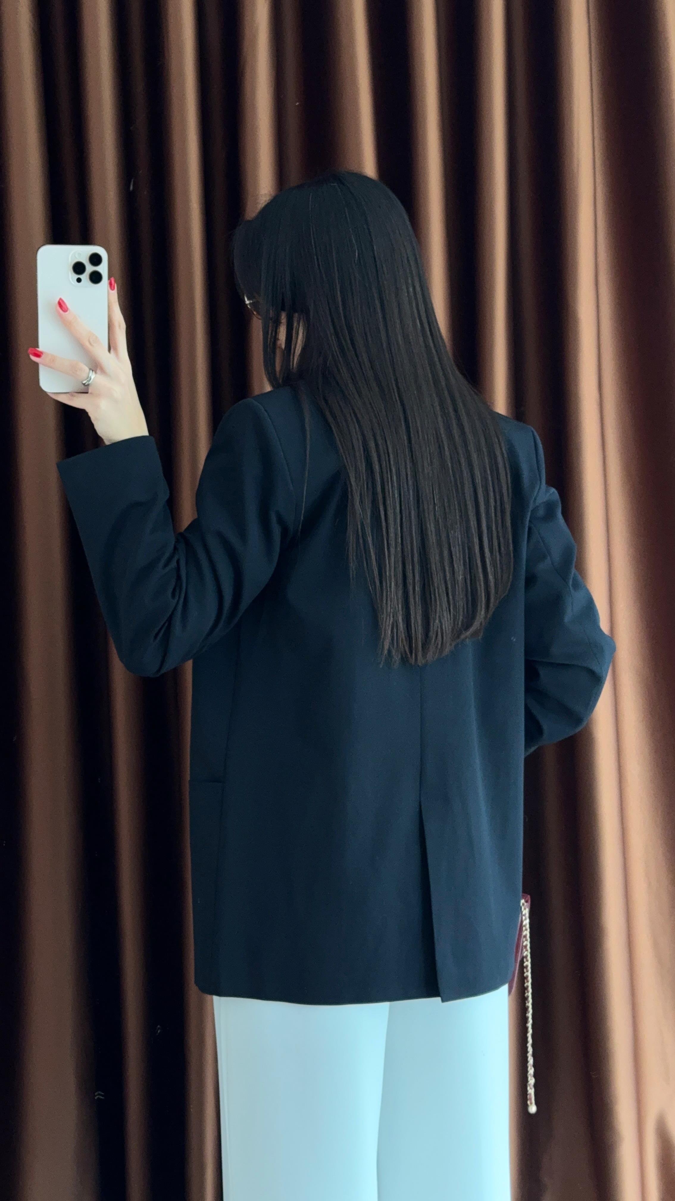 Premium Dikişli Lacivert Blazer Ceket