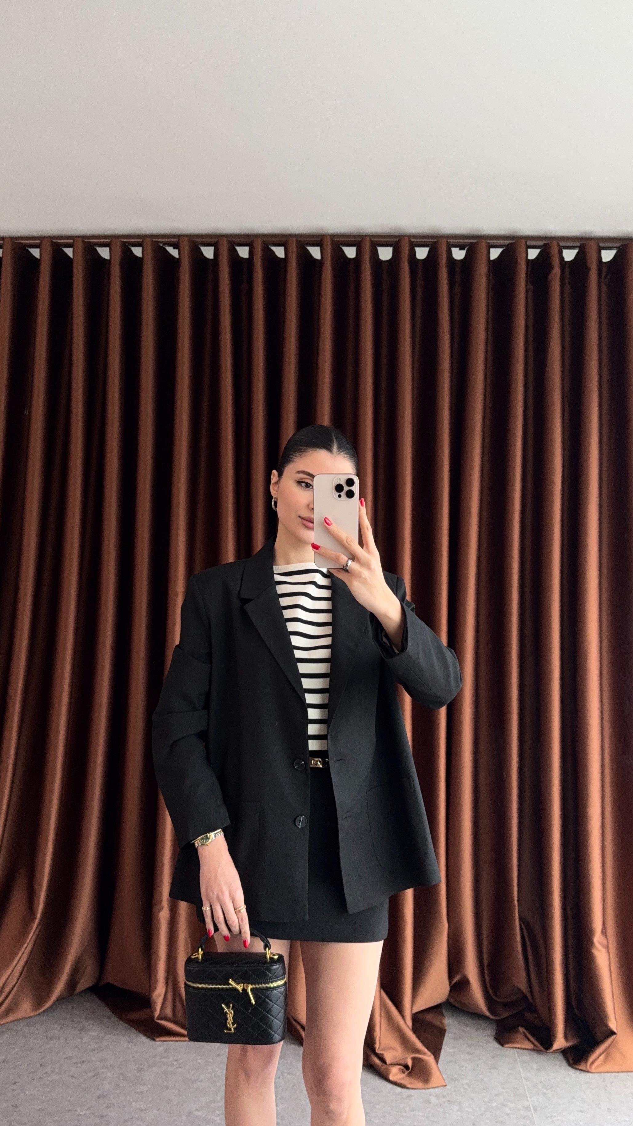 Premium Siyah Blazer Ceket
