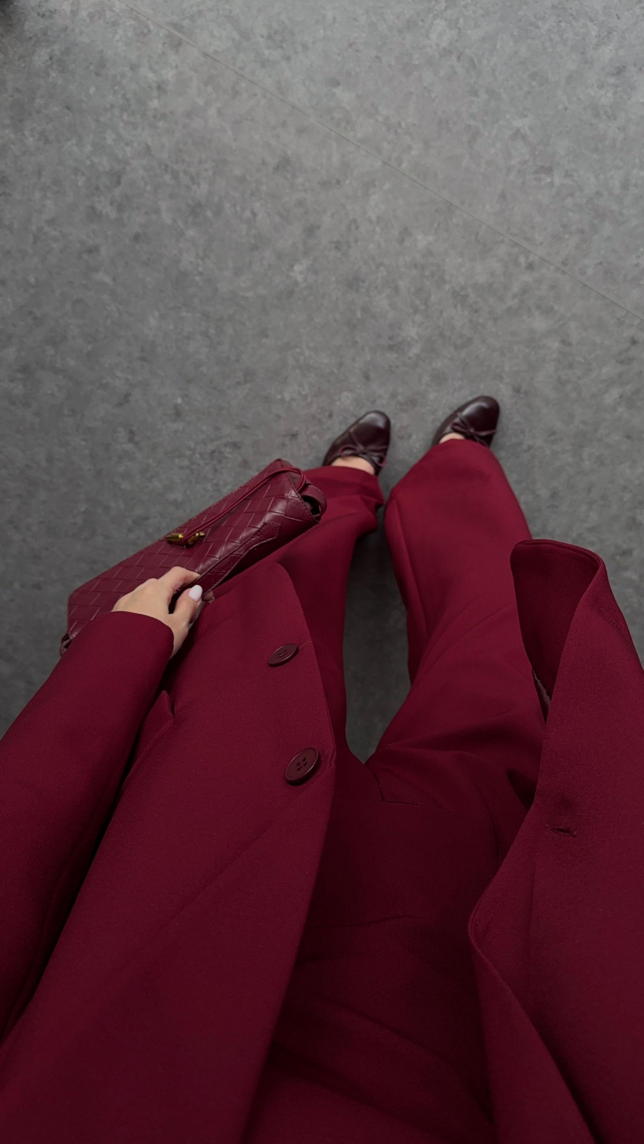 Premium Üçlü Bordo Takım