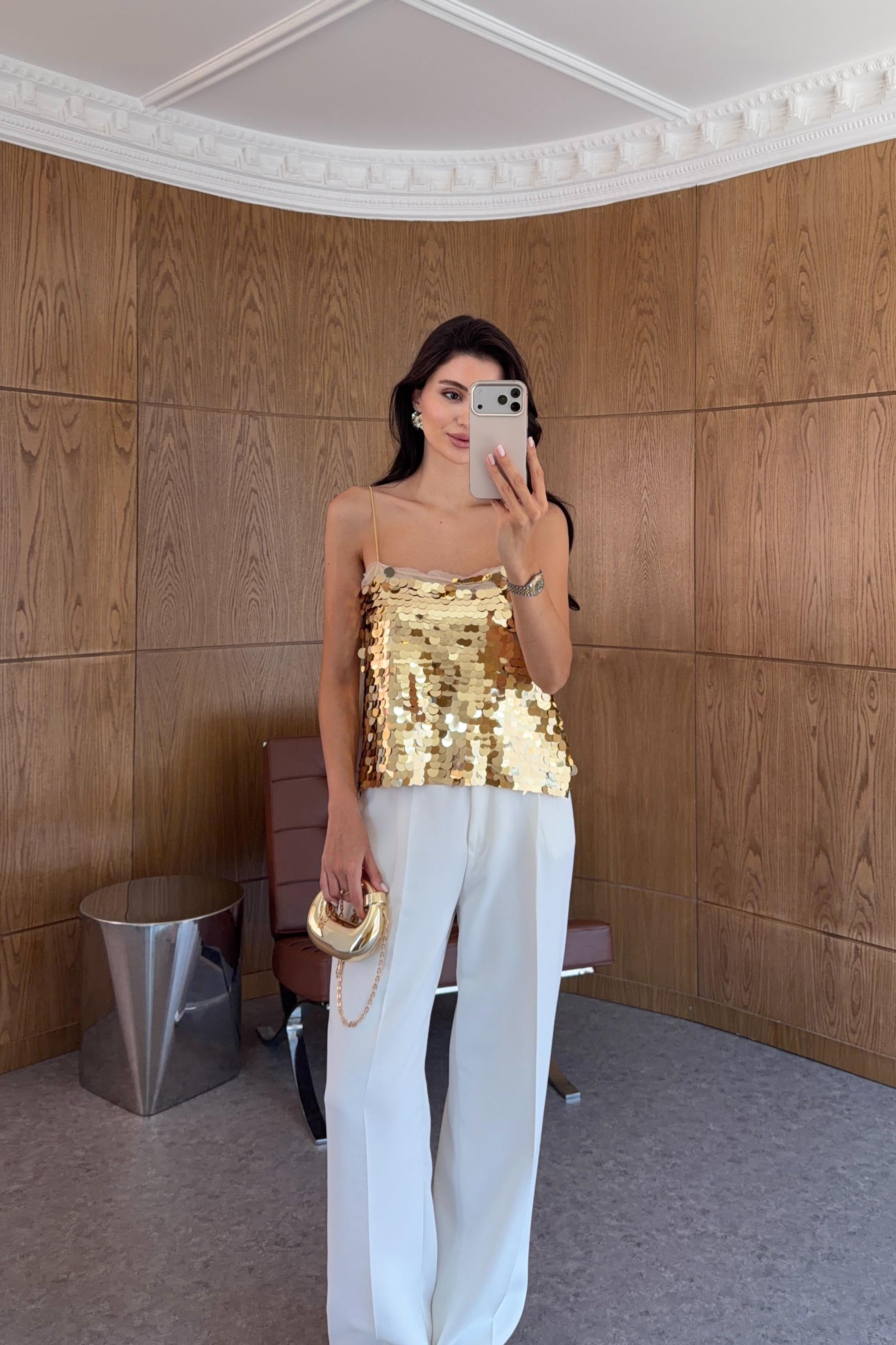 Pullu Gold Bluz