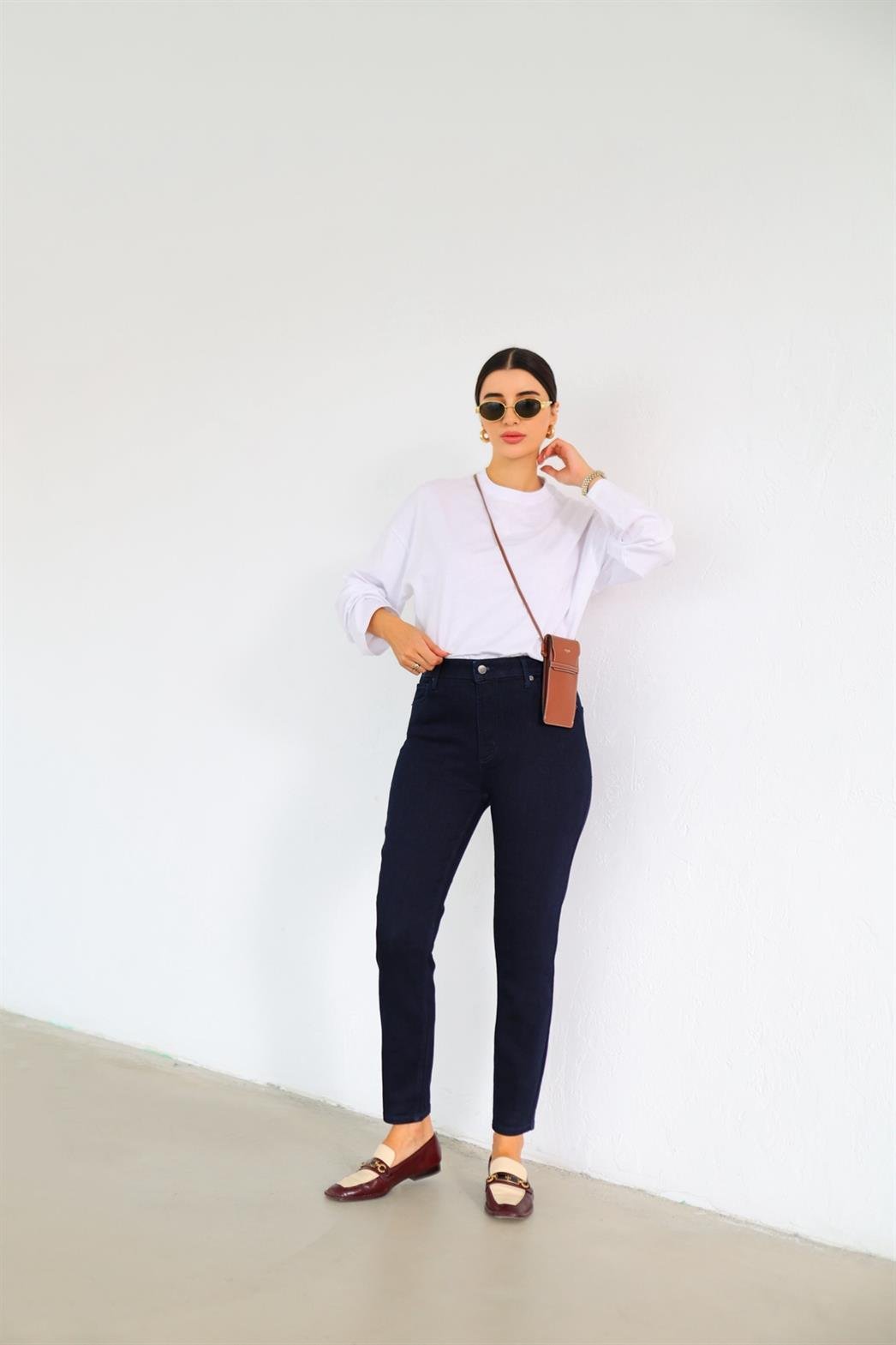 R Koyu Lacivert Skinny Jean