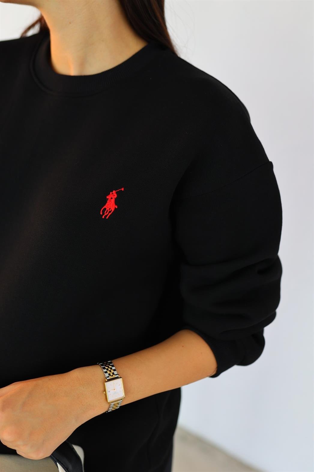 Ralph 3 İplik Siyah Sweat
