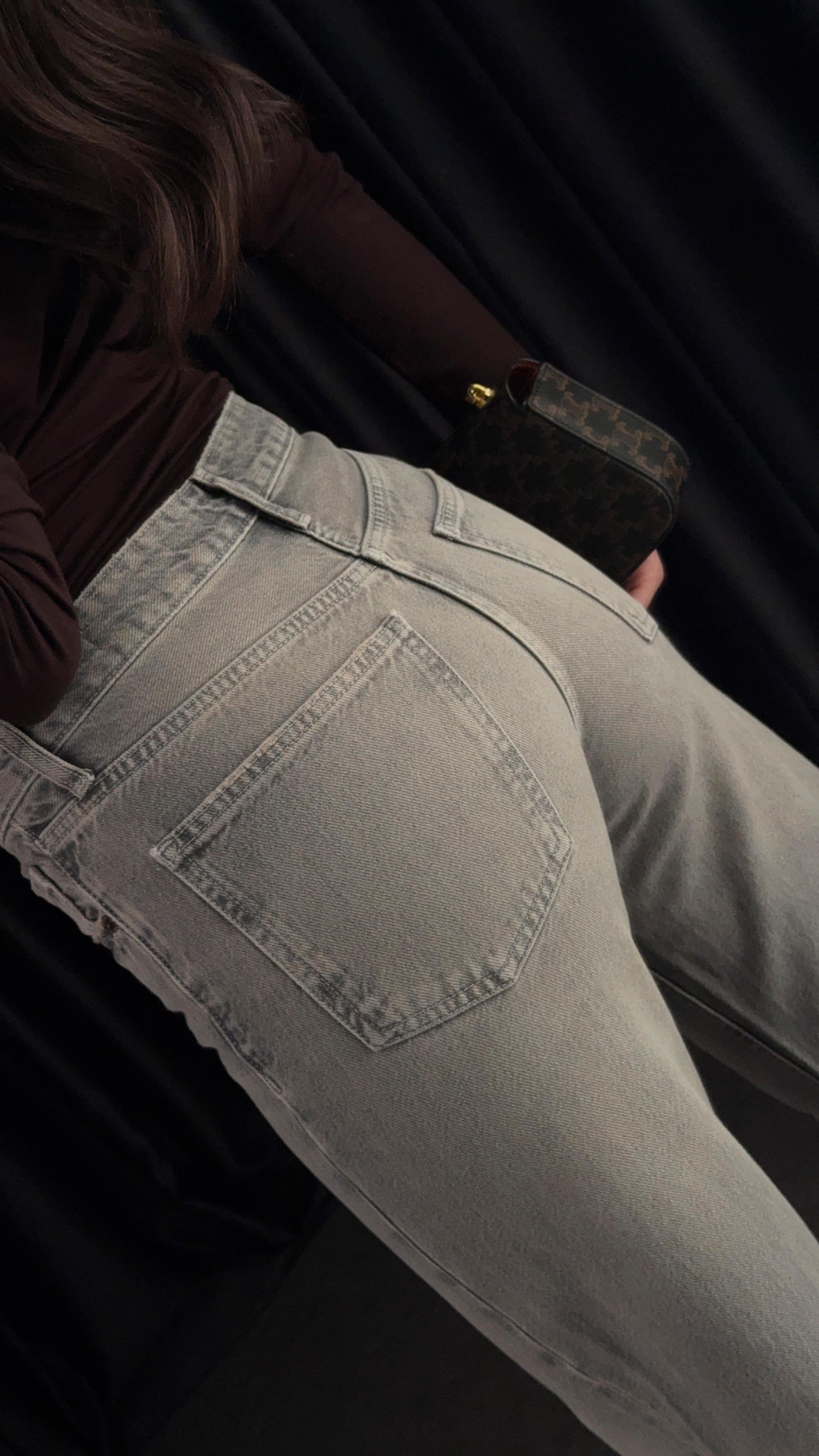Relaxed Fit Kahve Tintli Jean