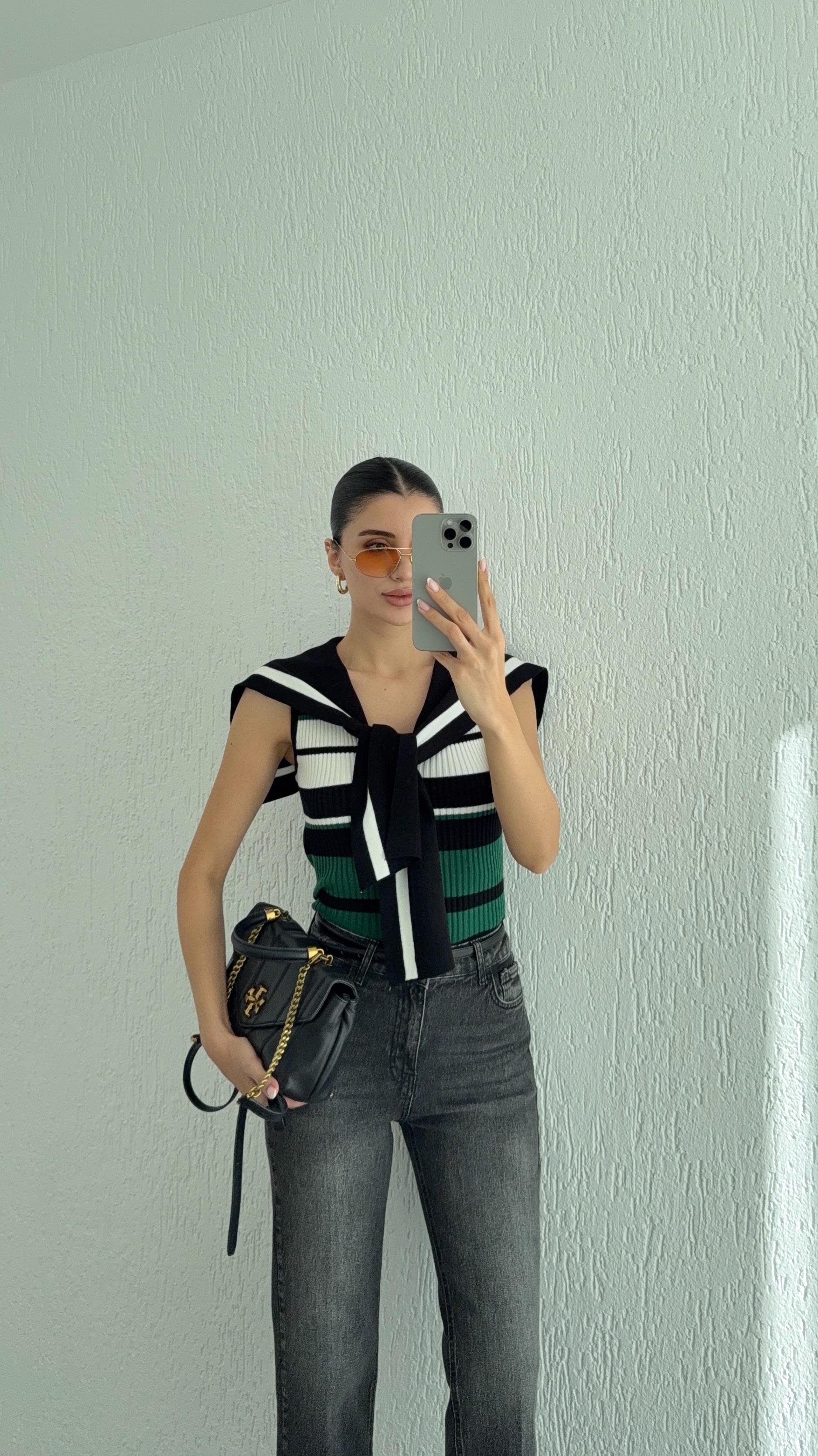 Renkli Denizci Triko