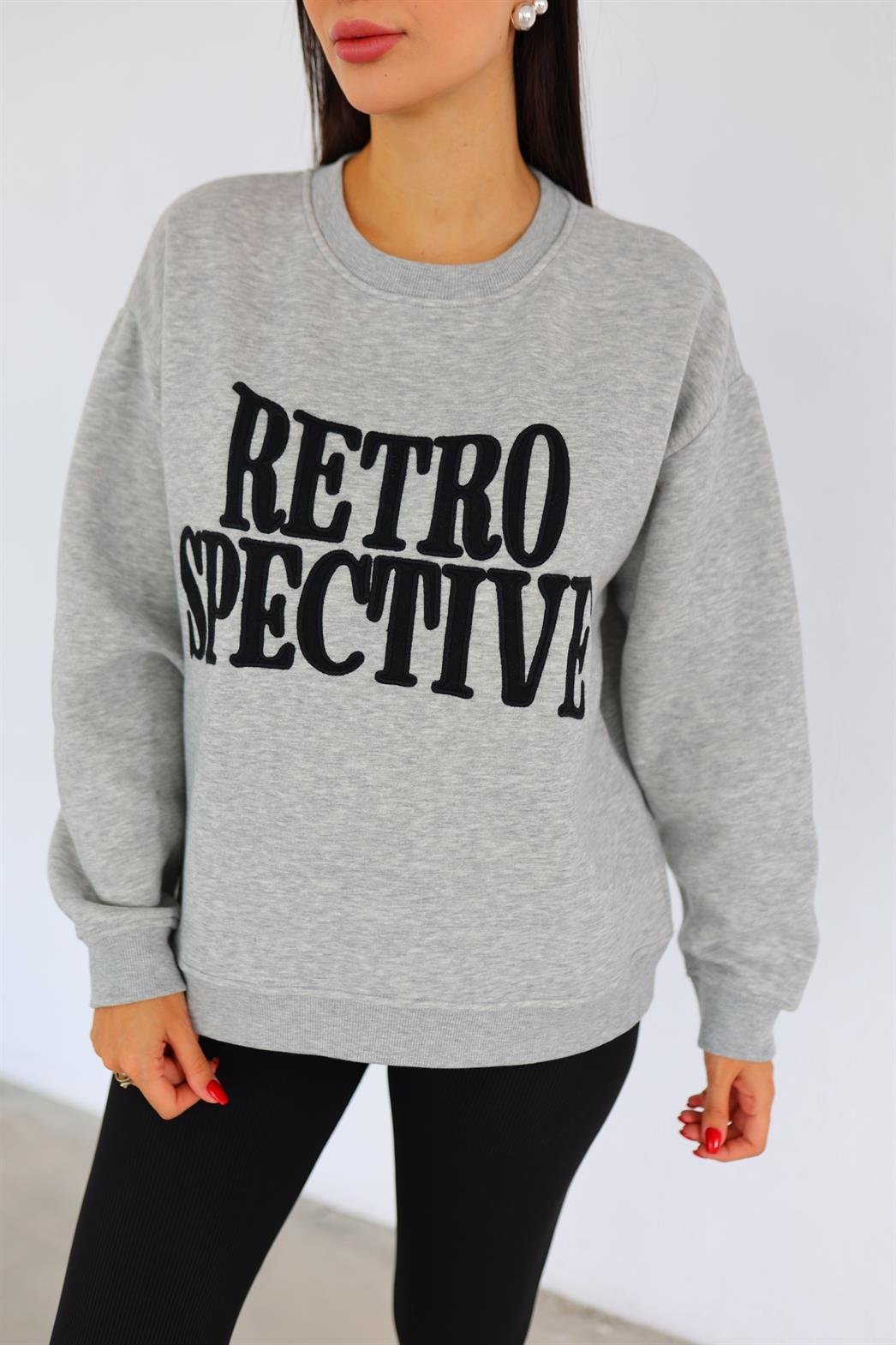 Retro Spective Gri Sweat