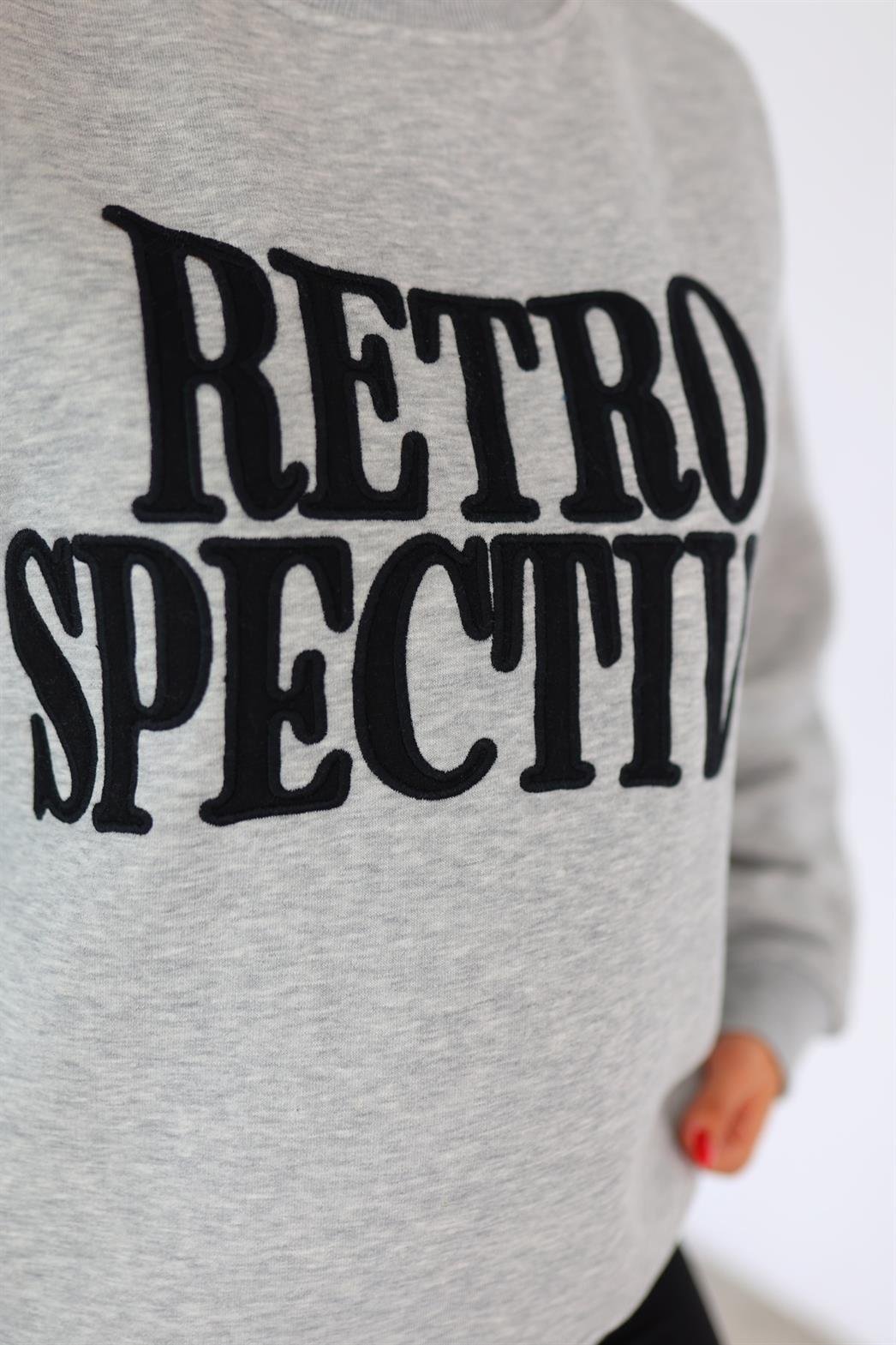 Retro Spective Gri Sweat