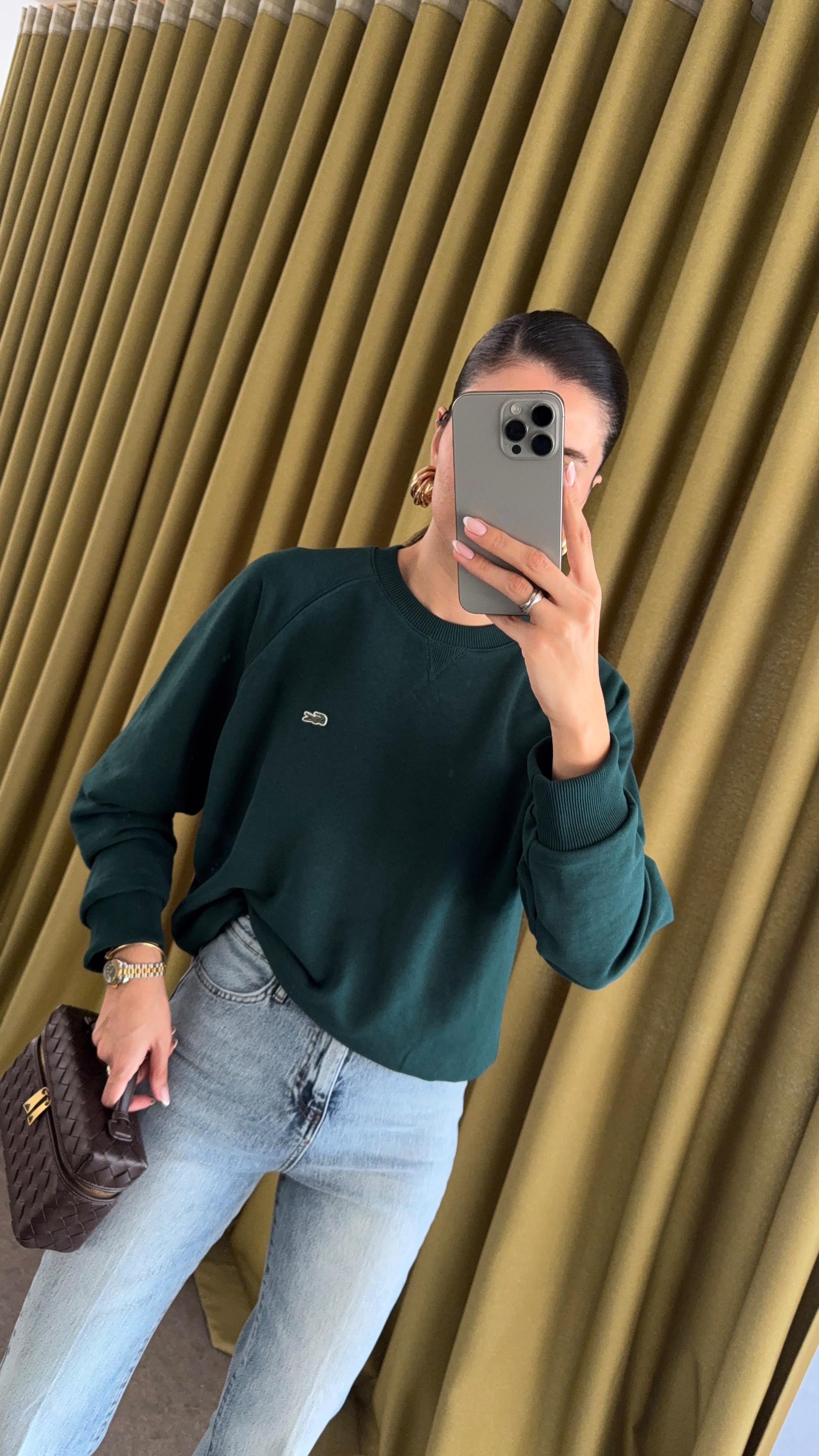 Ribana Yaka Yeşil Sweat
