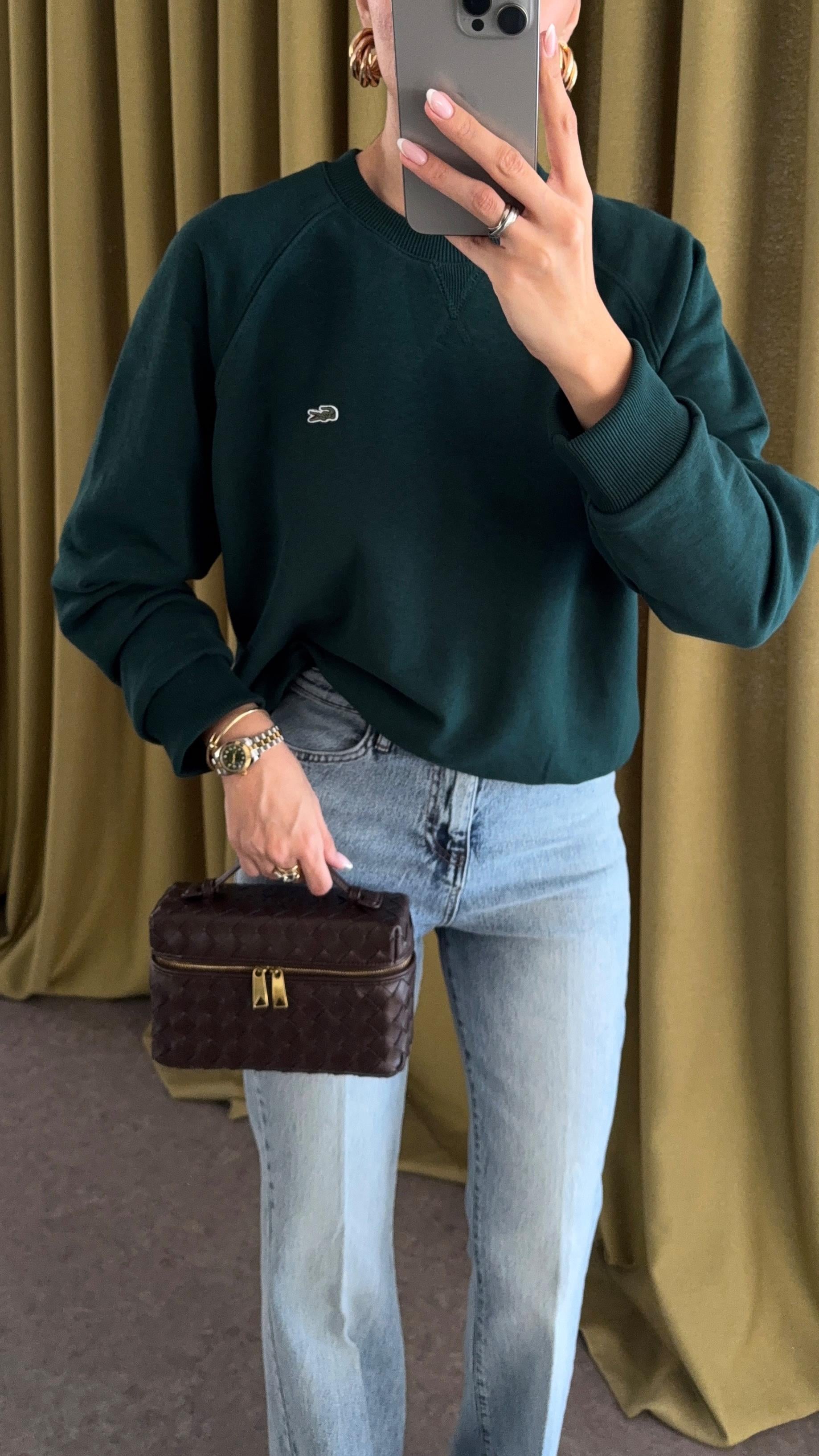 Ribana Yaka Yeşil Sweat