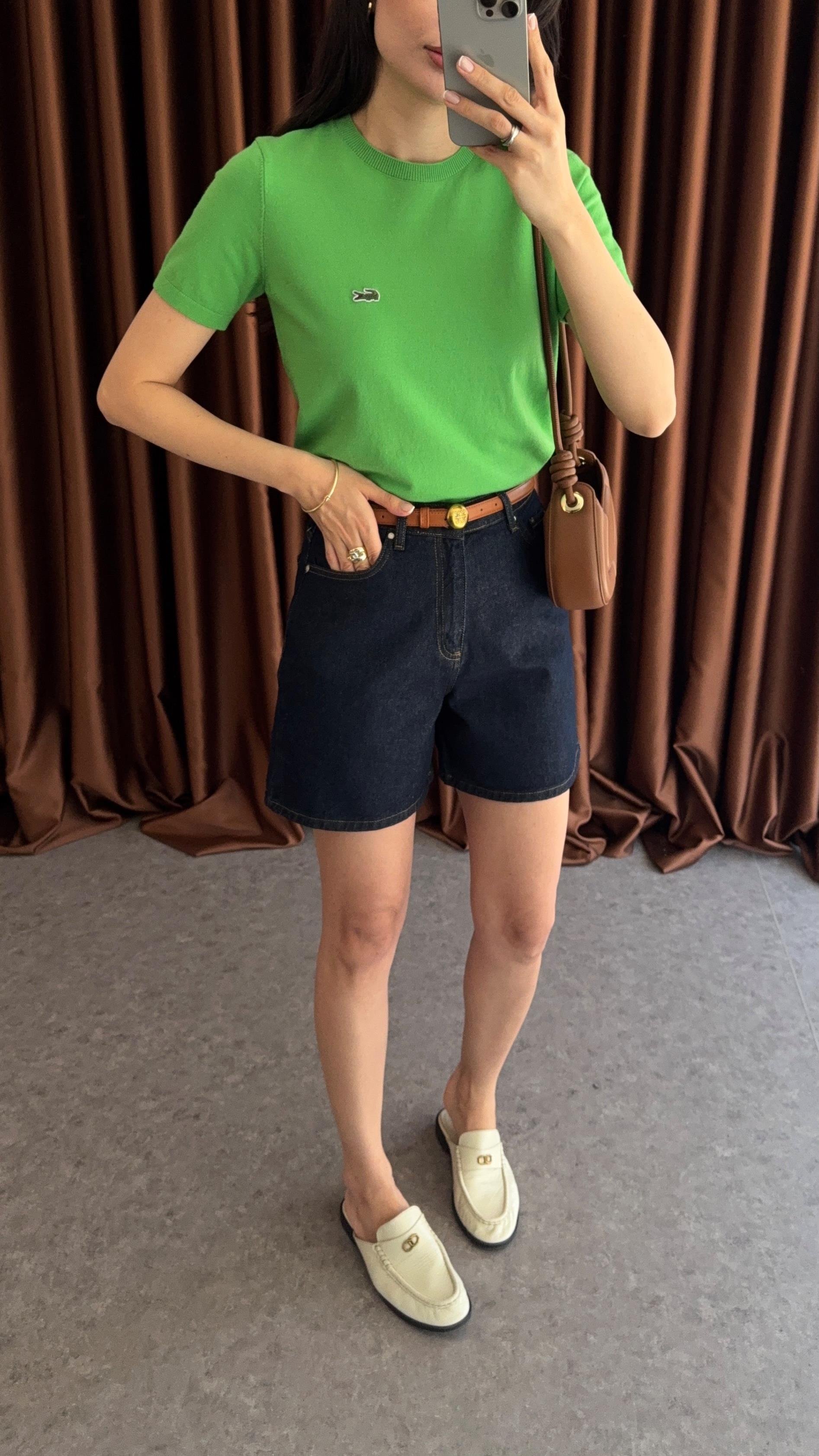 Şehir Boy Lacivert Denim Şort