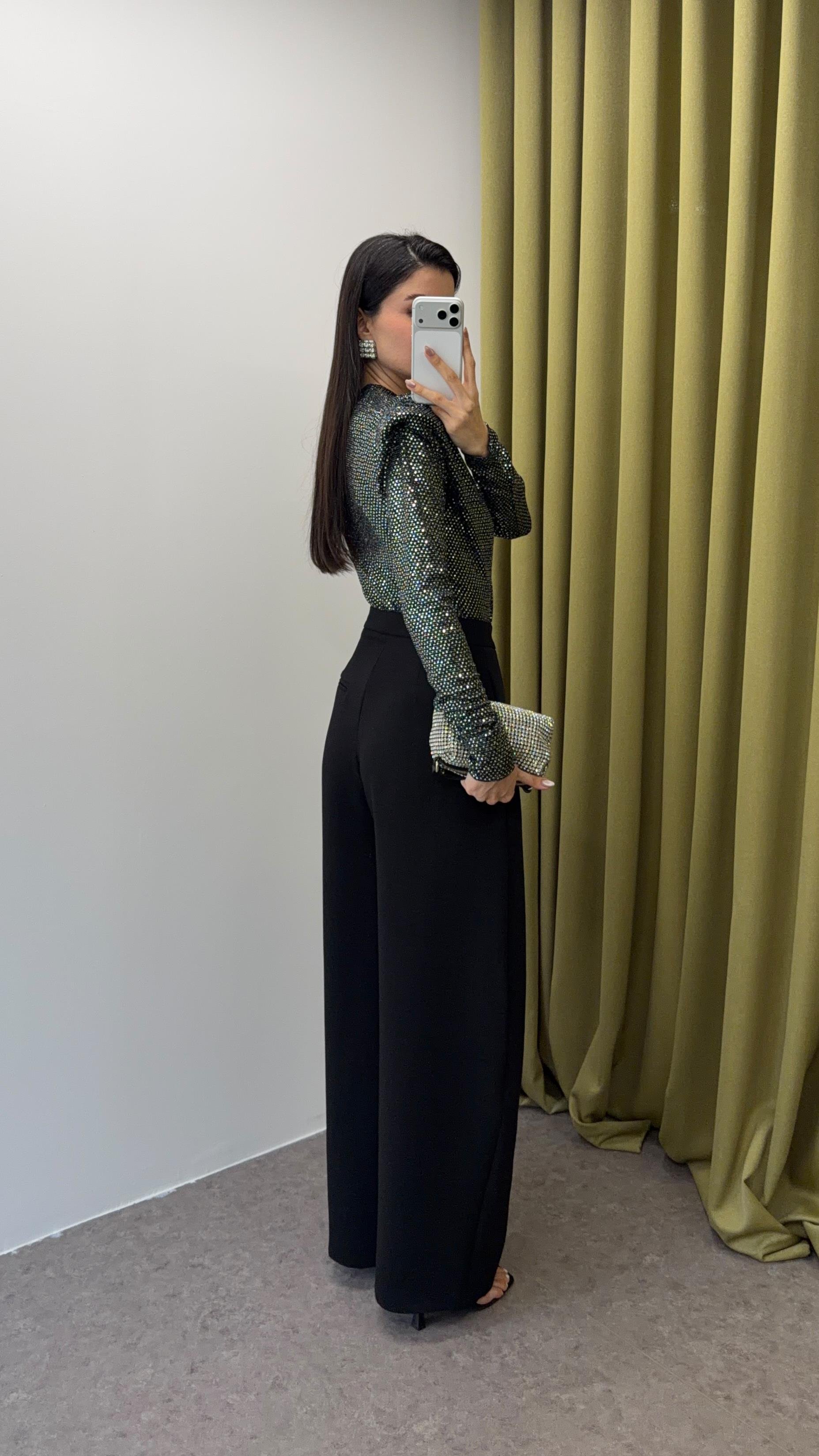 Siyah Balon Pantolon