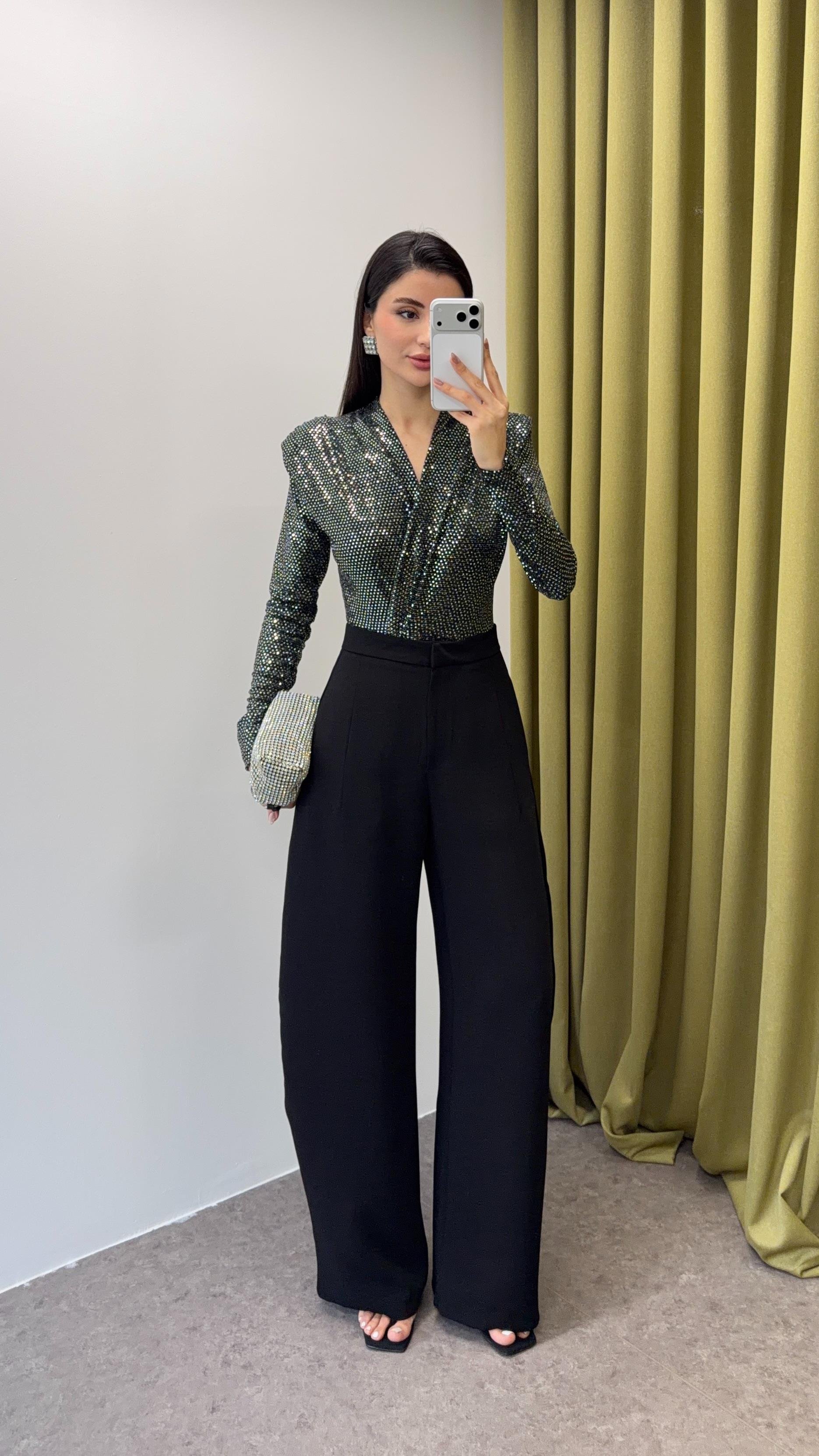 Siyah Balon Pantolon