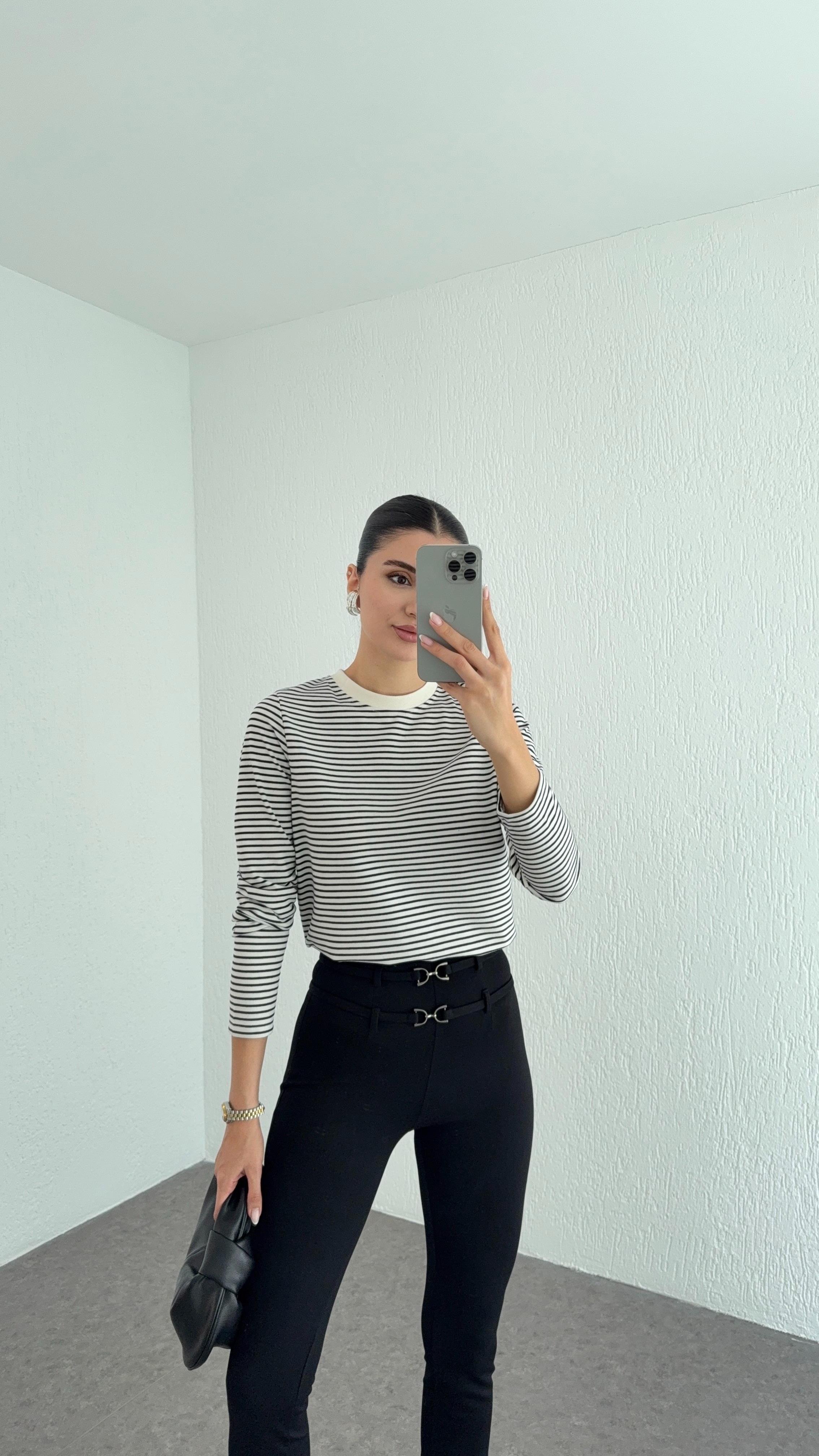 Siyah Çizgili Tok Basic