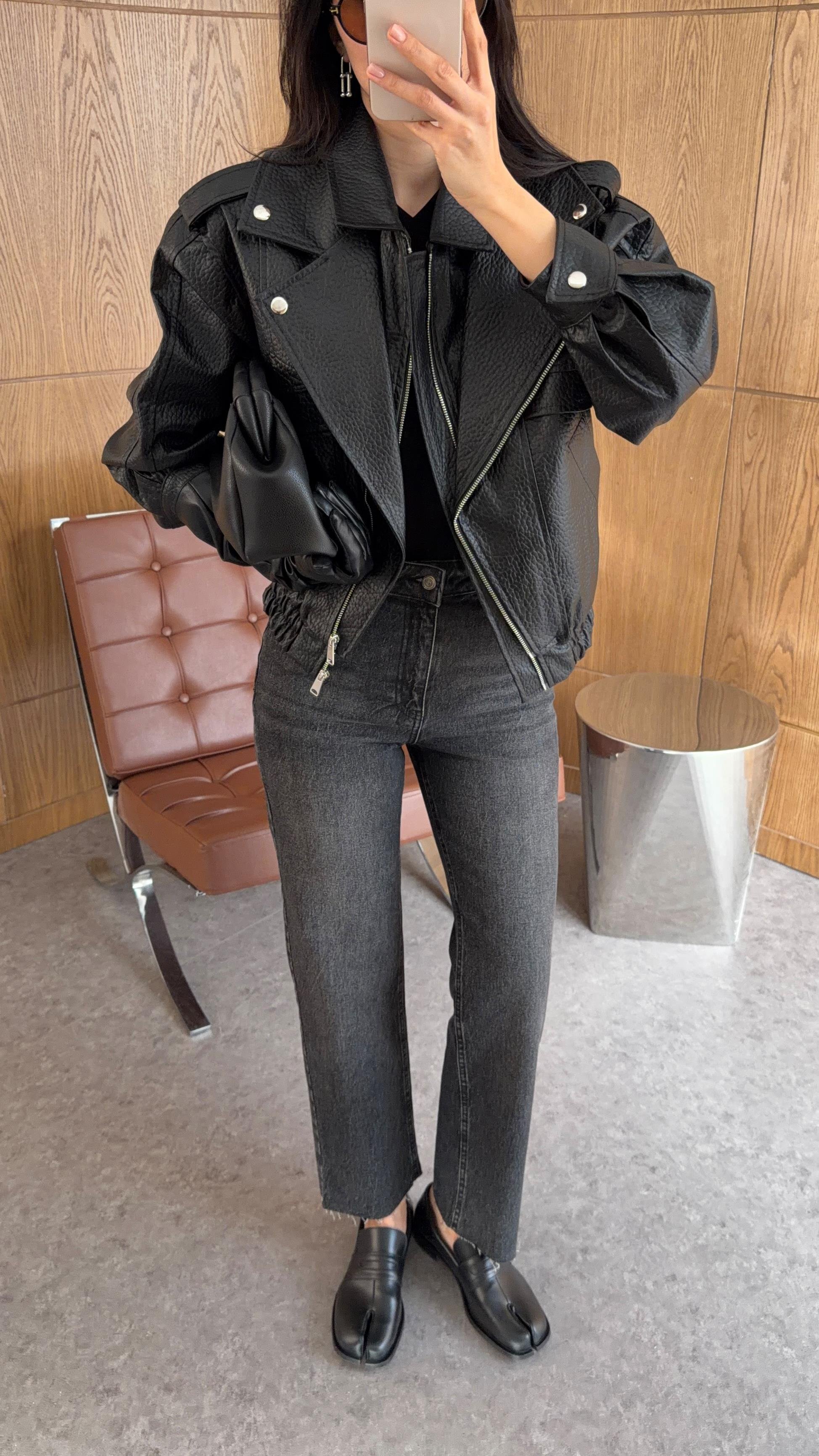 Siyah Premium Deri Ceket