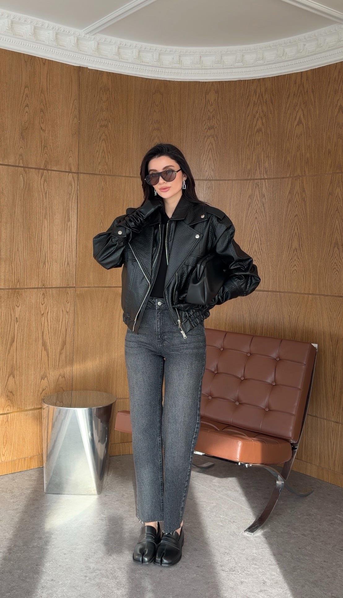 Siyah Premium Deri Ceket