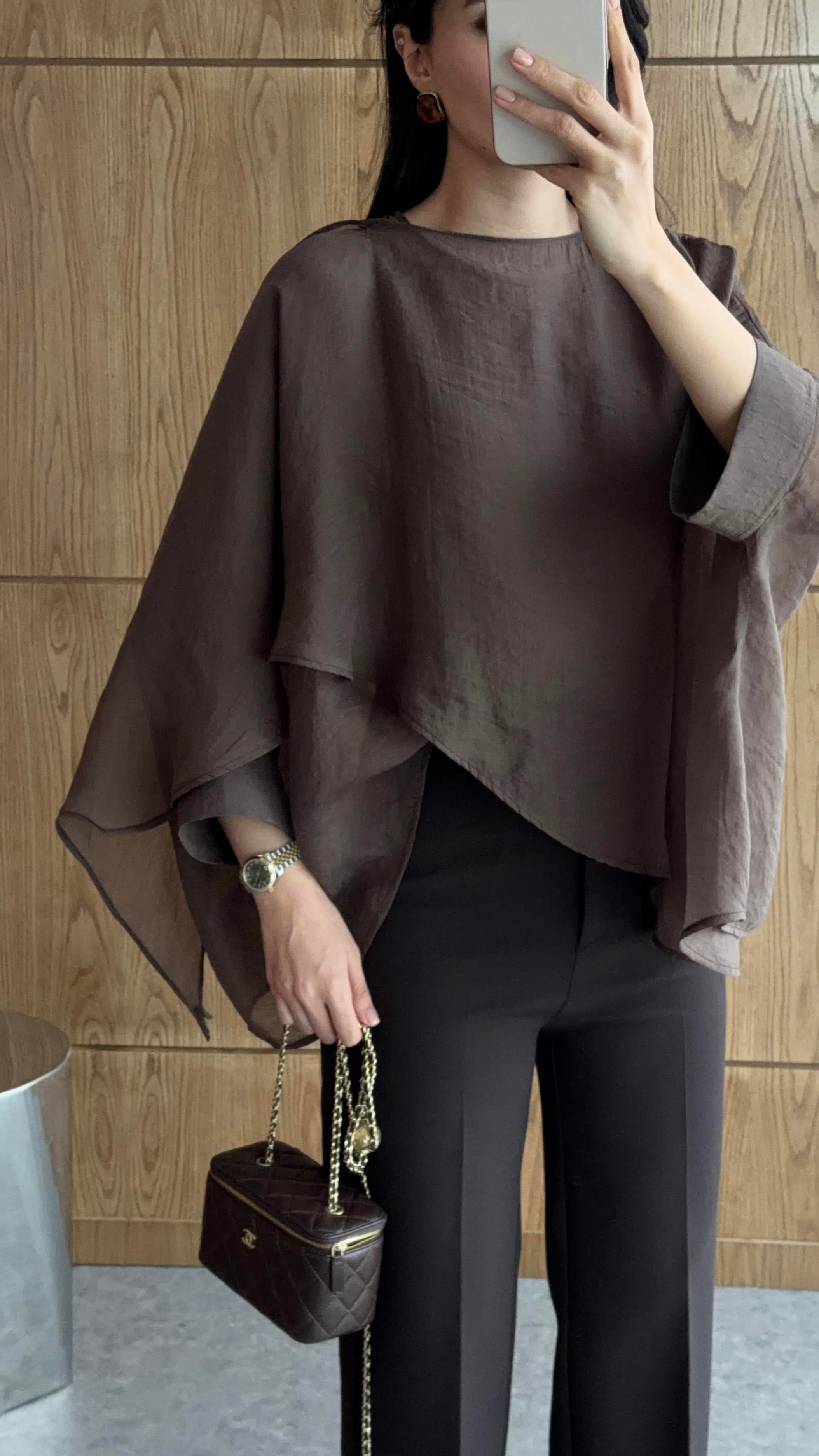 Soft Aura Kahve Bluz