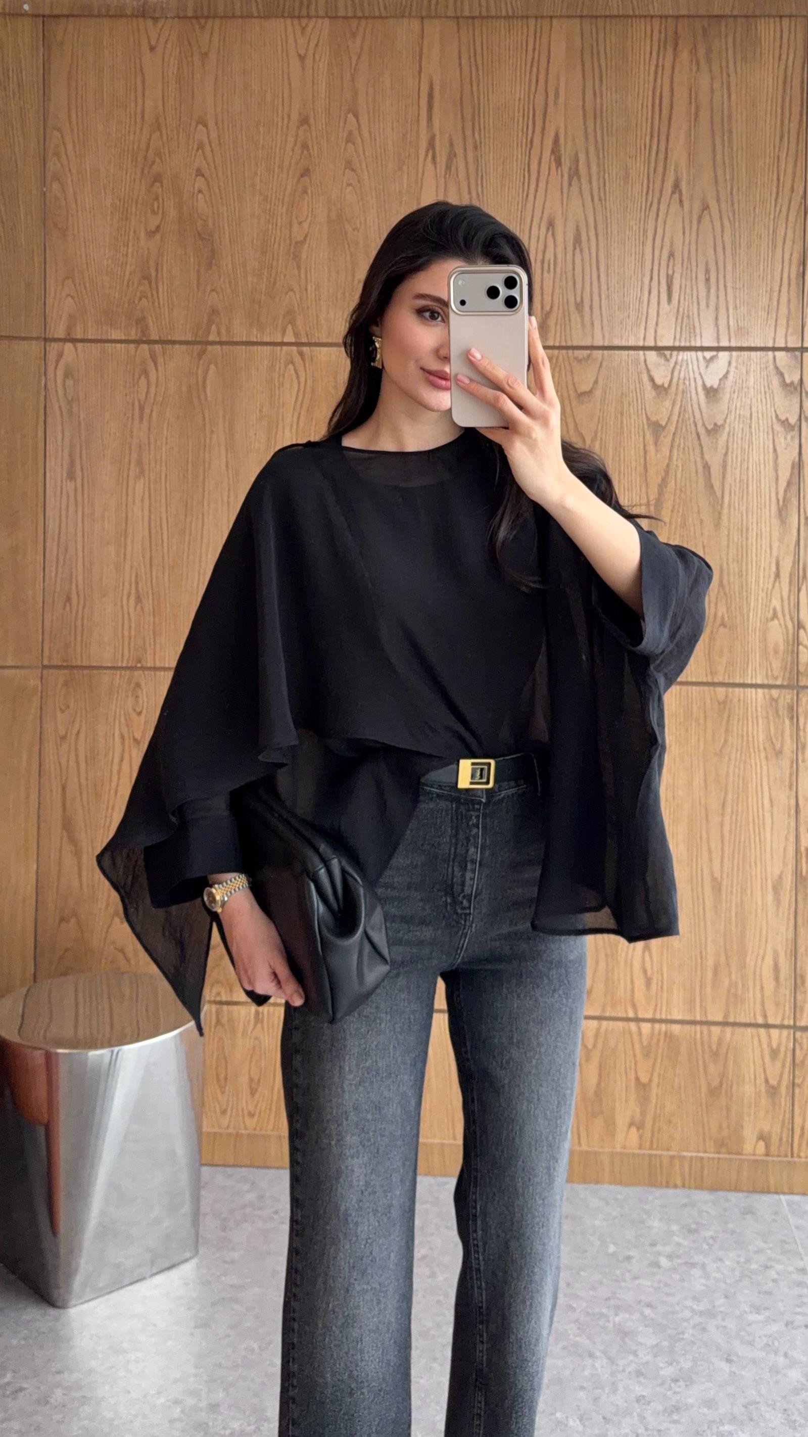 Soft Aura Siyah Bluz