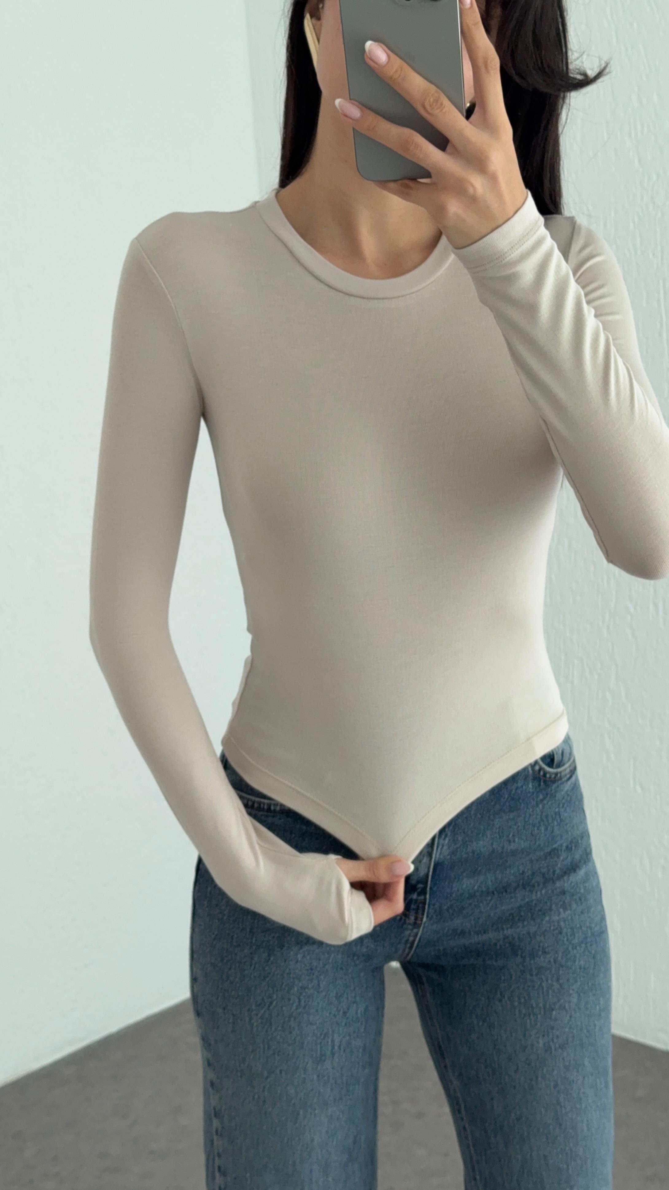 Soft Touch Basic Nude Bluz