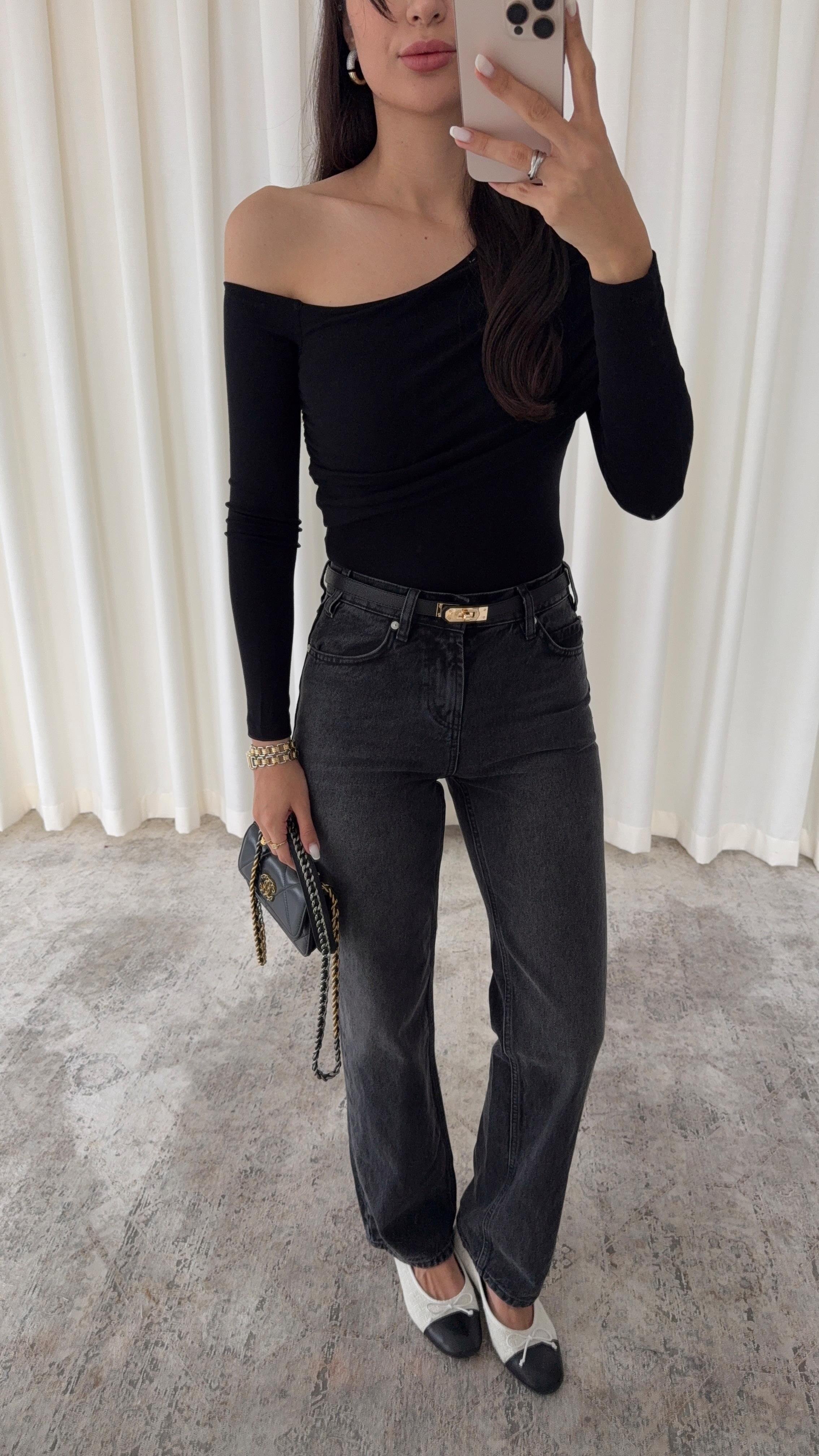 Straight Antrasit Jean