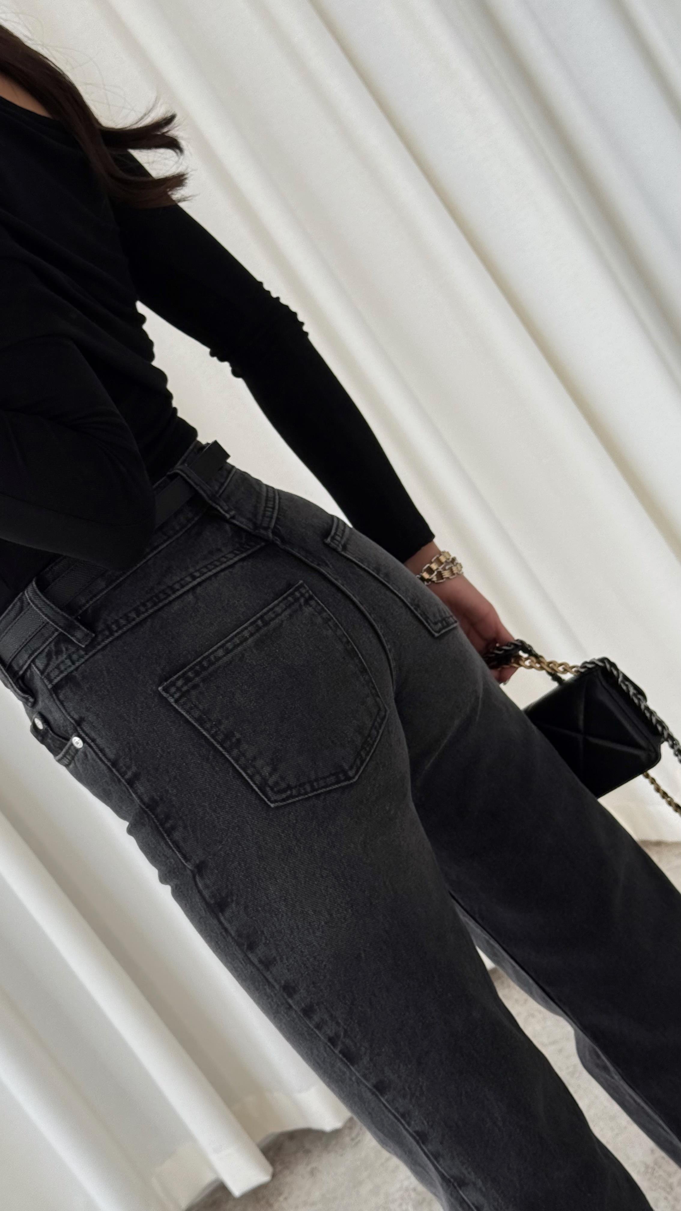 Straight Antrasit Jean