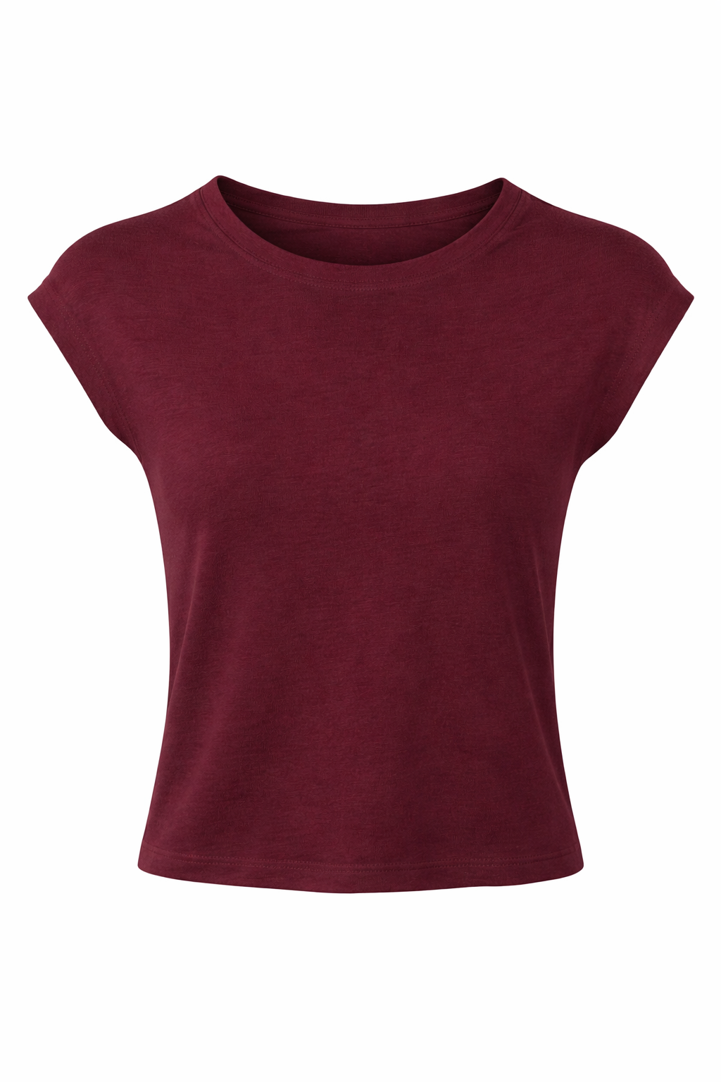 T Kol Basic Bordo Crop