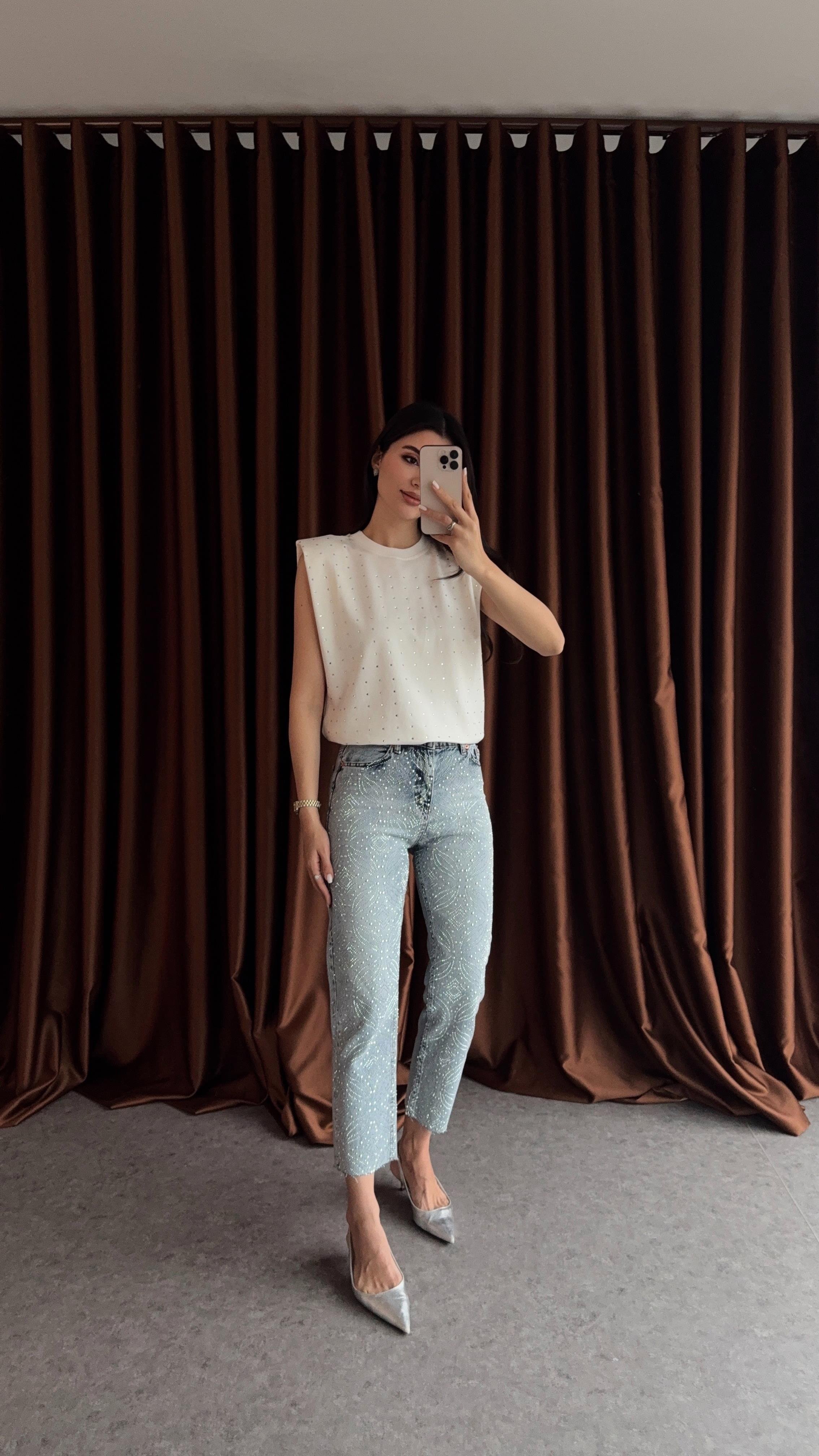Taşlı Jean