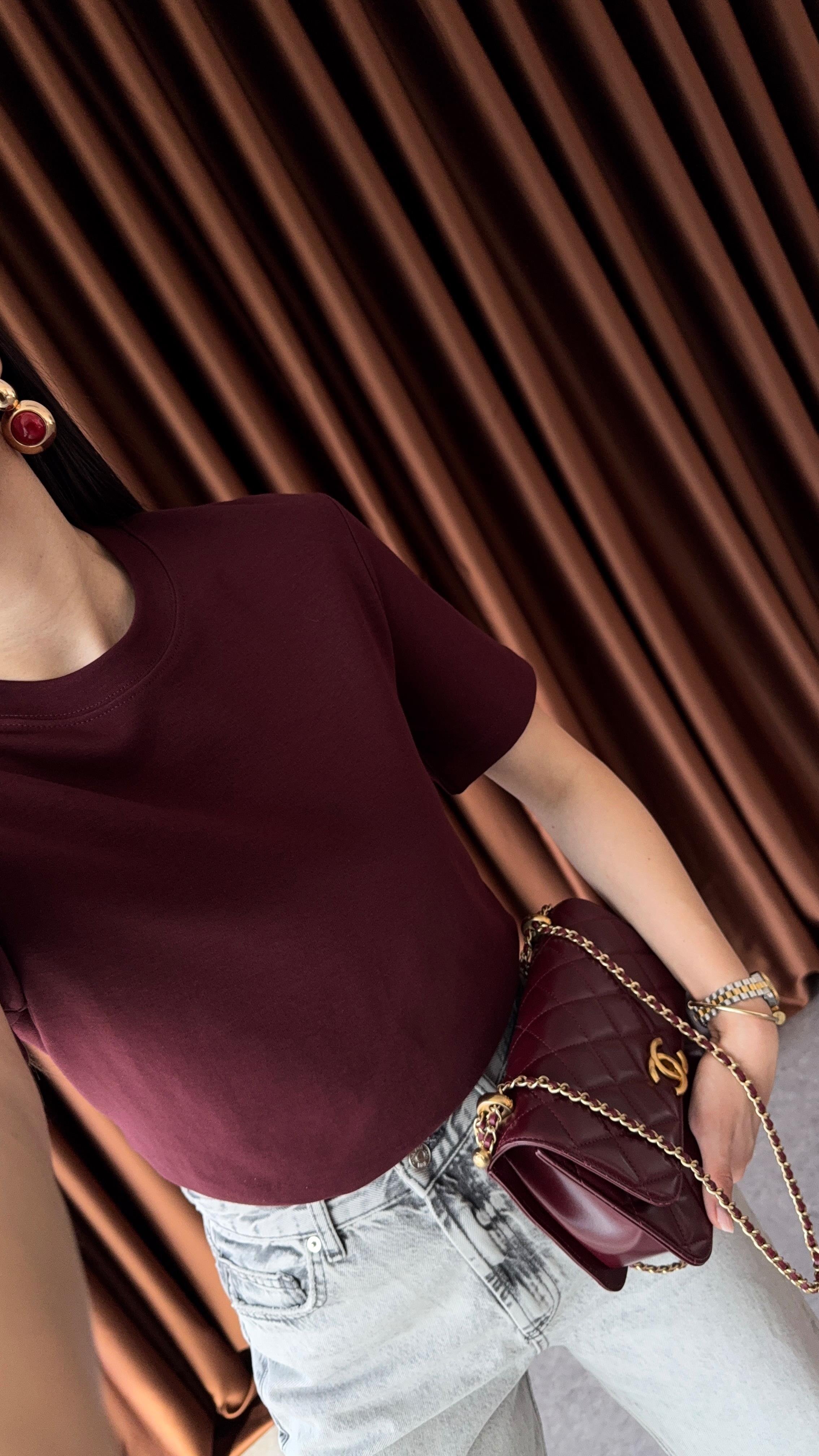 Tok Doku Bordo Basic Tshirt