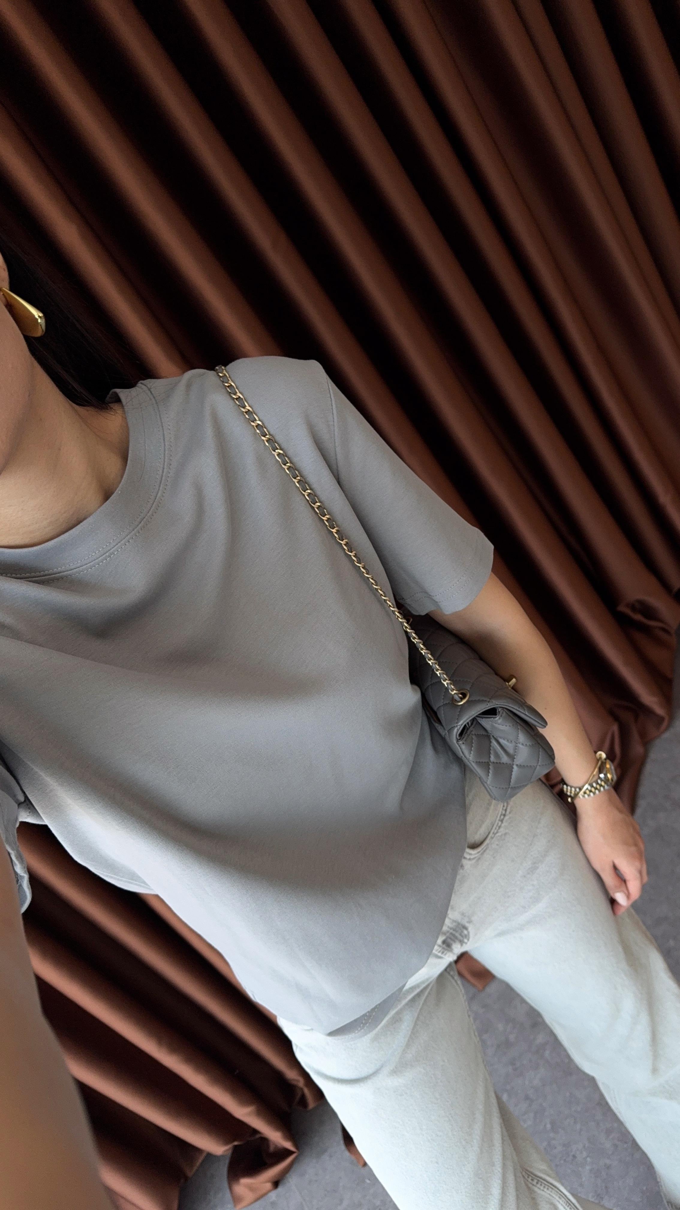 Tok Doku Gri Basic Tshirt