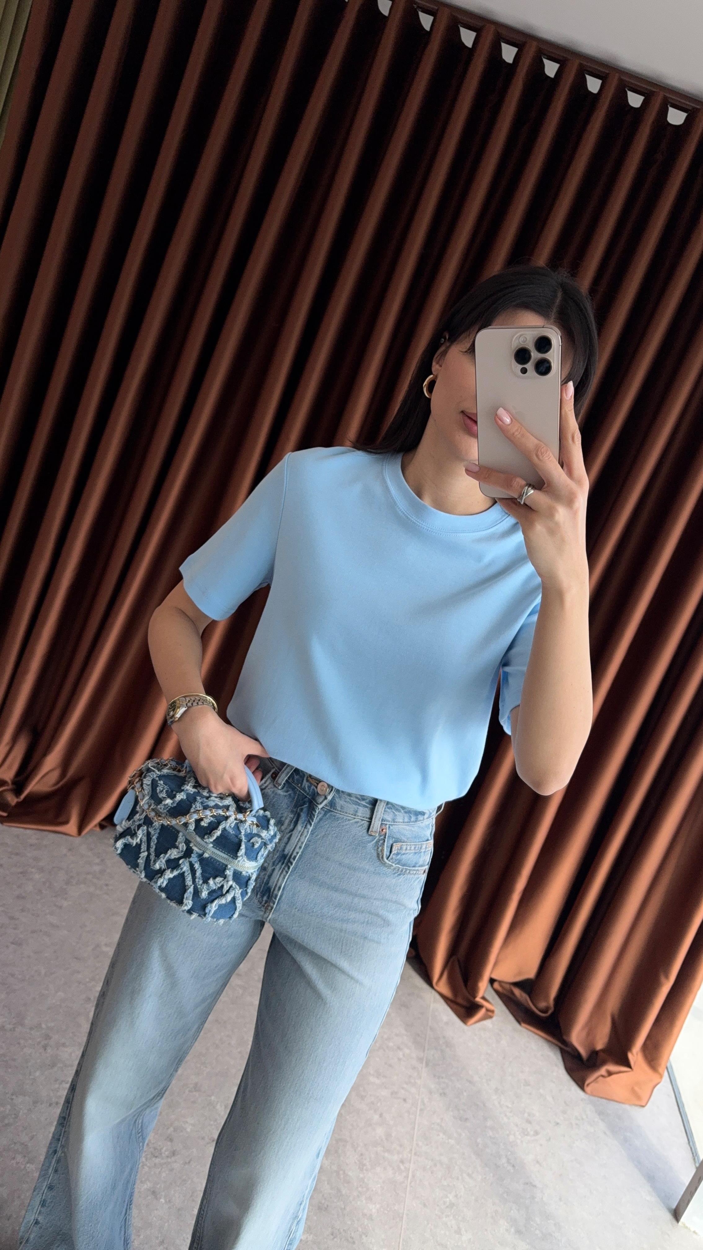 Tok Doku Mavi Basic Tshirt
