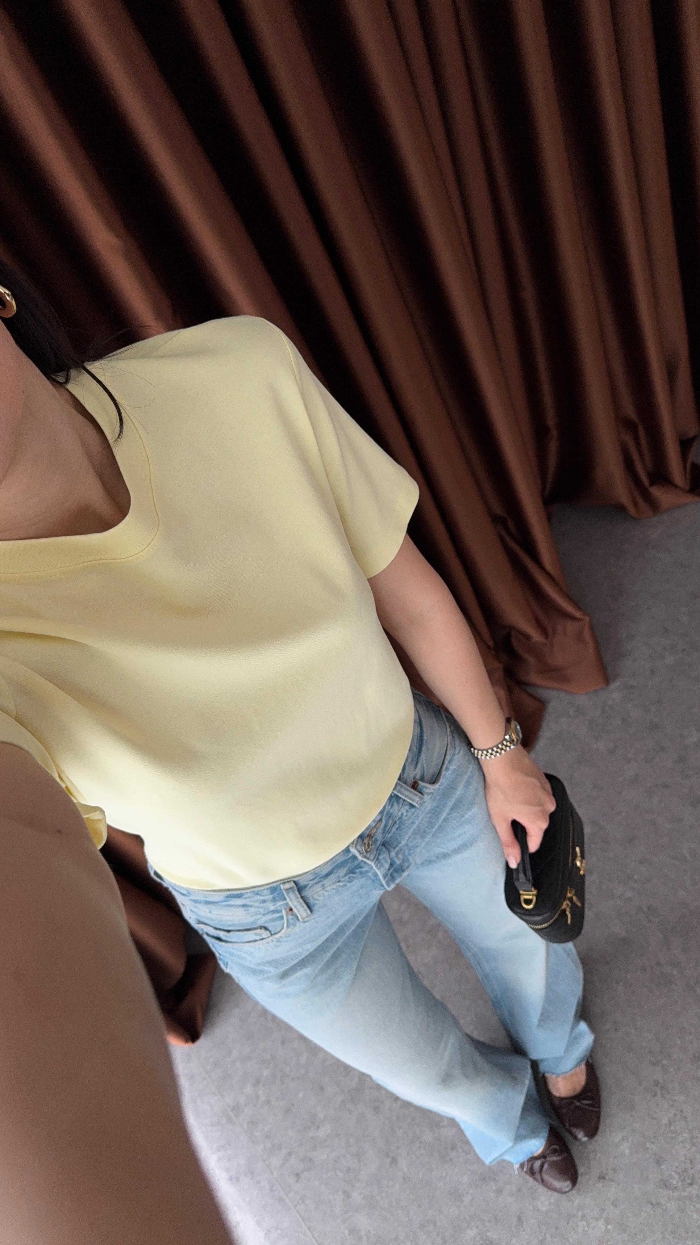 Tok Doku Sarı Basic Tshirt