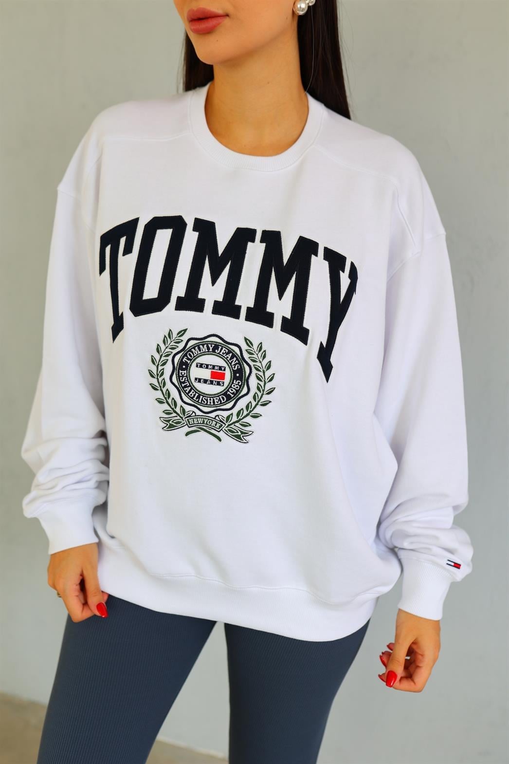 Tom Beyaz Sweat