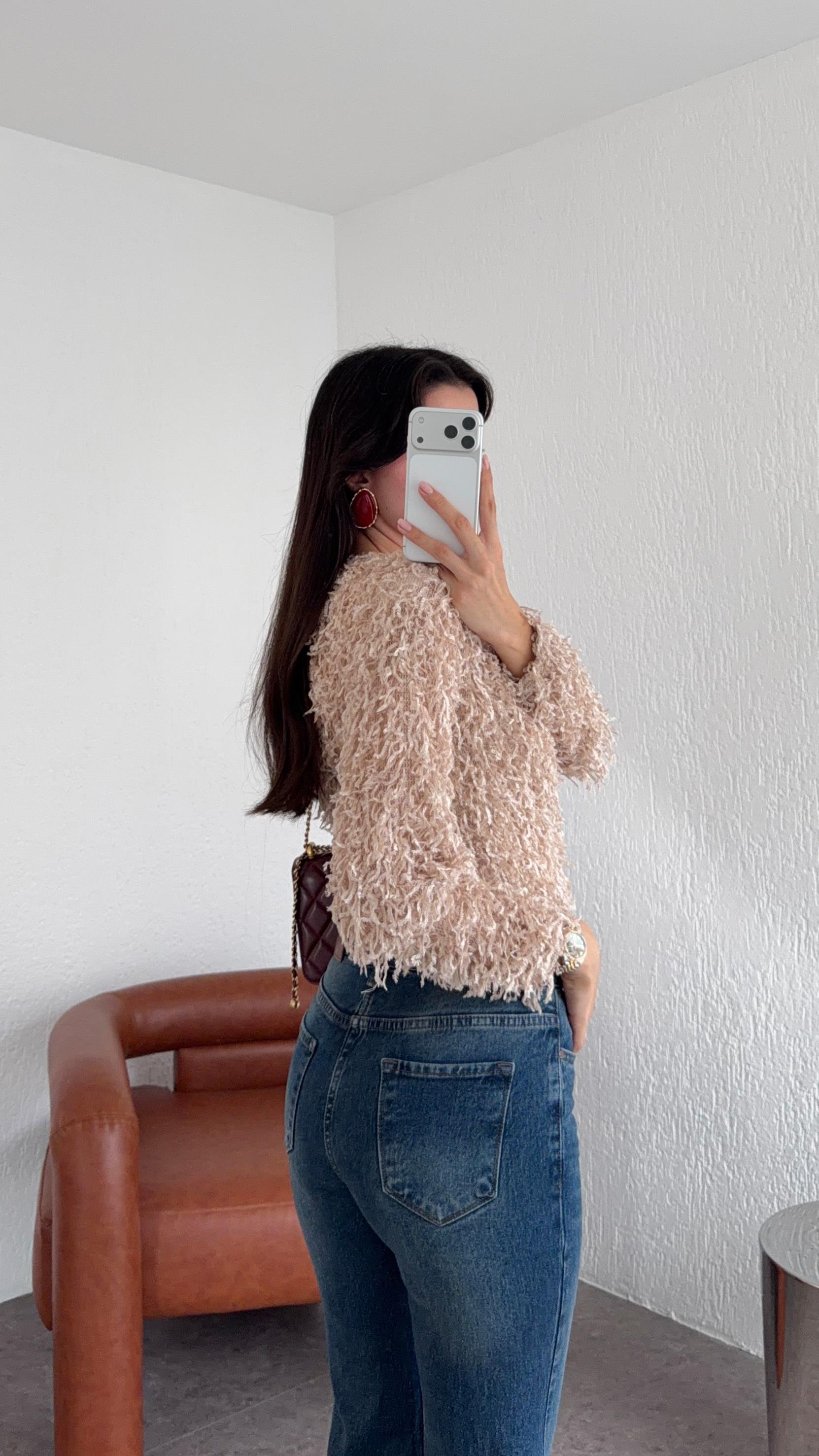 Toparlayıcı Mavi İspanyol Jean