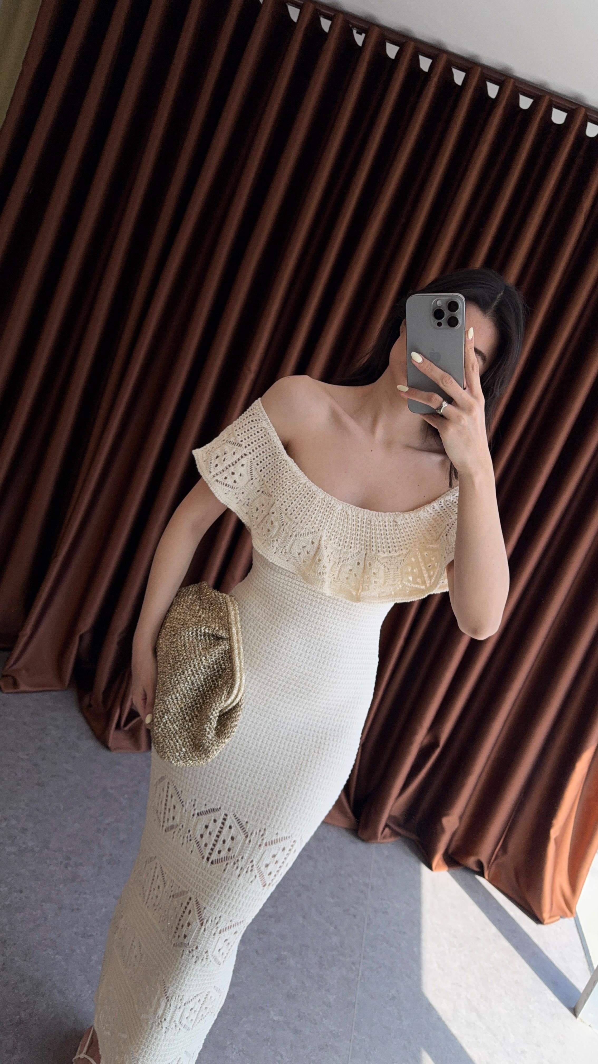 Triko Kroşe Elbise