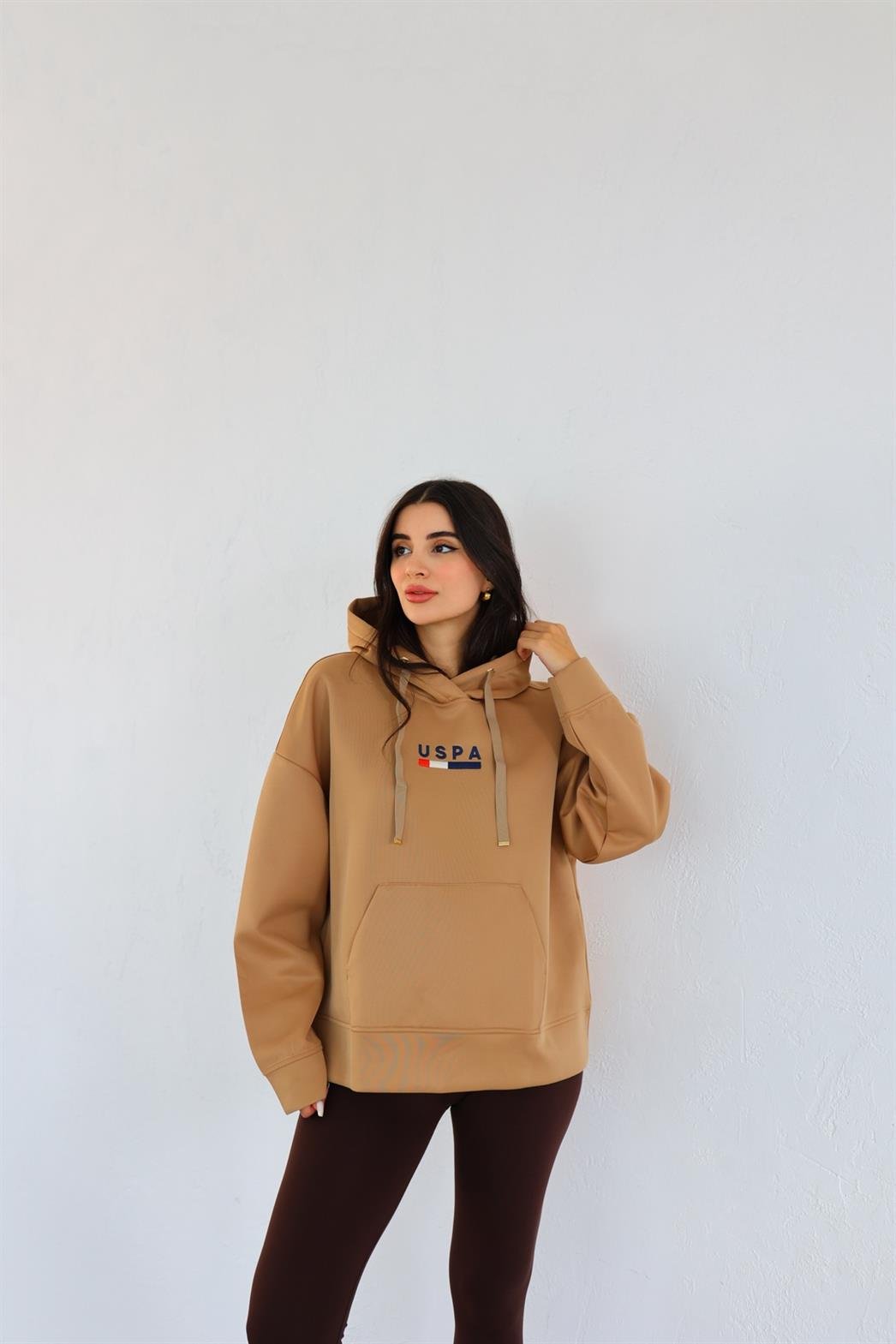USPA Kahverengi Sweatshirt