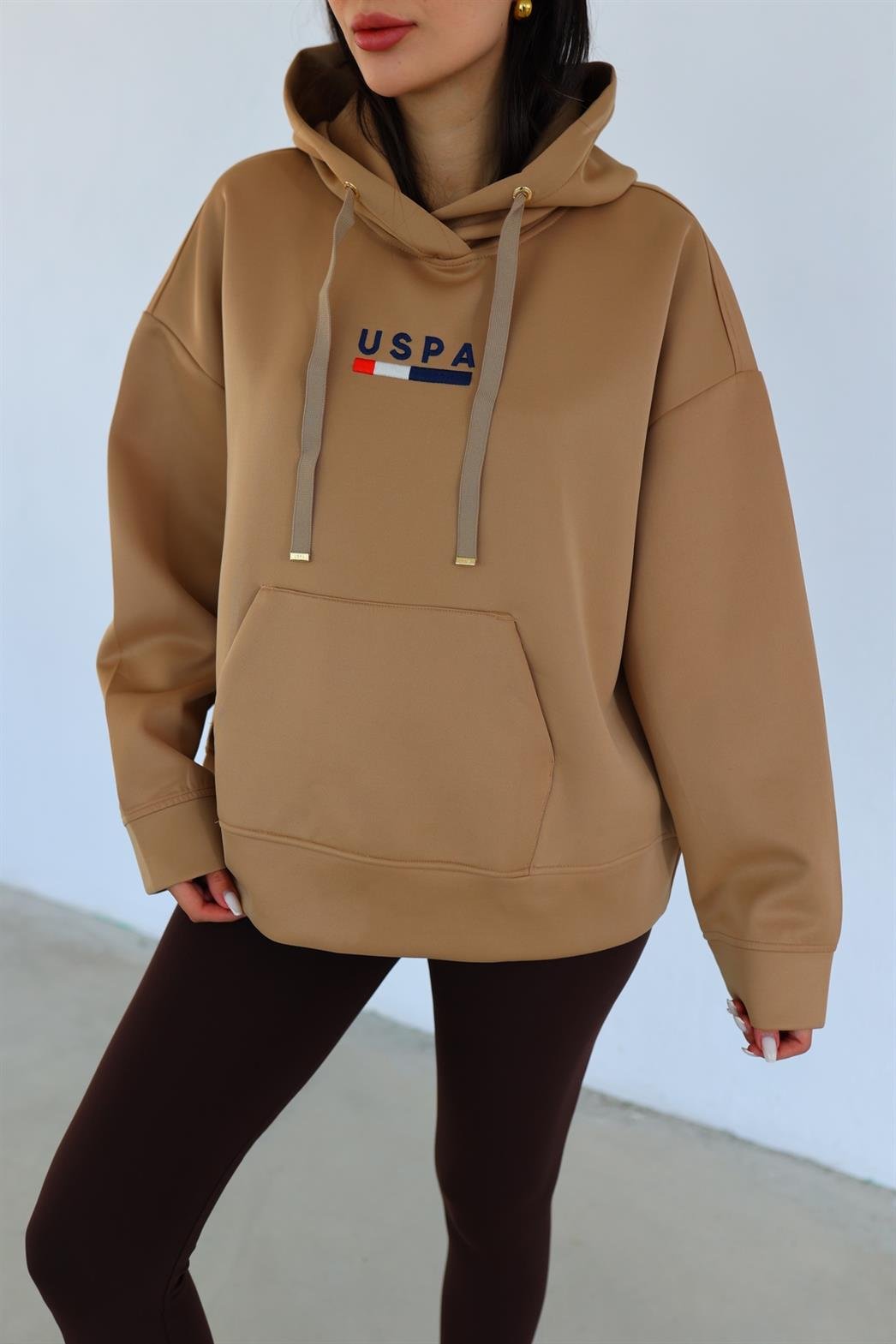 USPA Kahverengi Sweatshirt