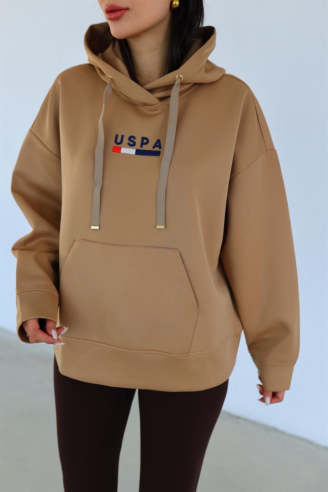 USPA Kahverengi Sweatshirt
