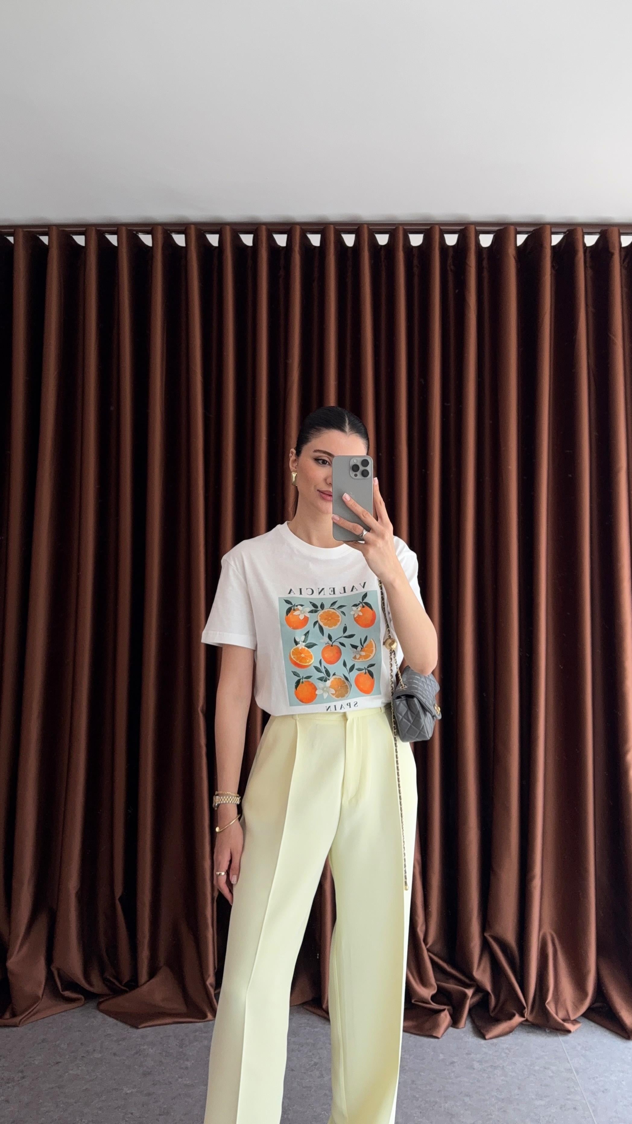 Valencia Oranges Beyaz Tshirt