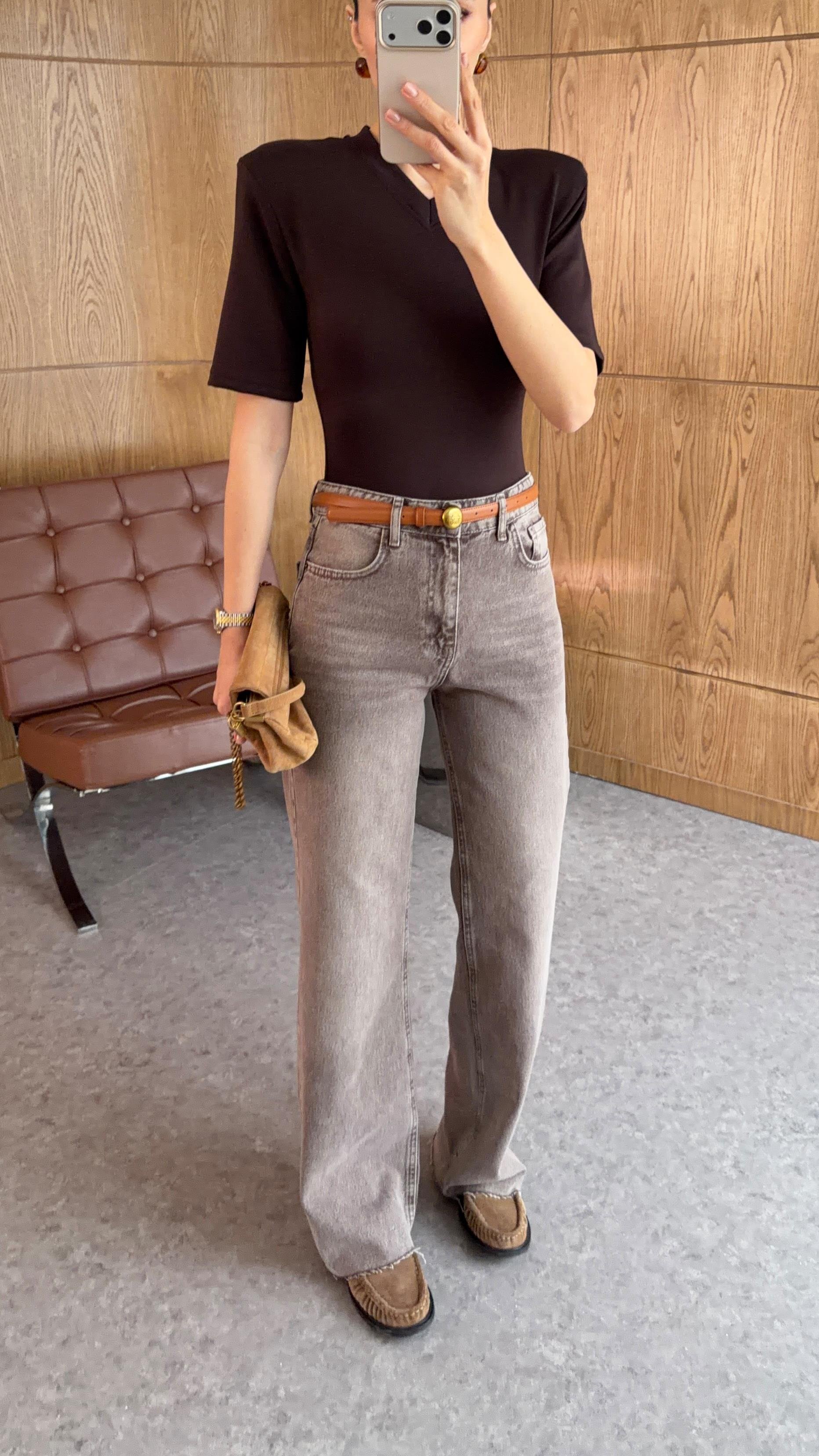 Vatkalı Kahve Bodysuit(Ön Sipariştir,2 Şubatta Kargolanacaktır.)