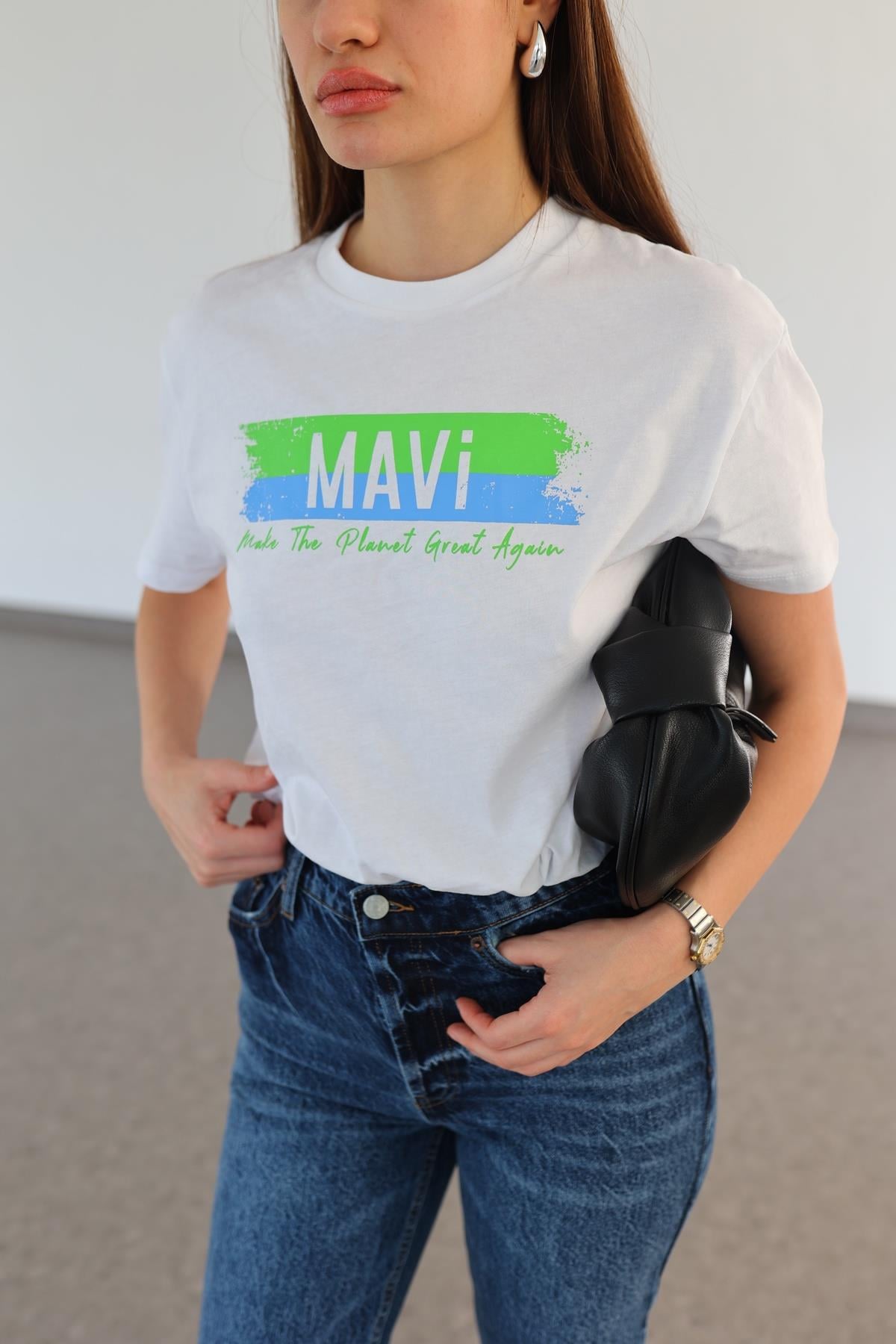 Vi Beyaz Tshirt