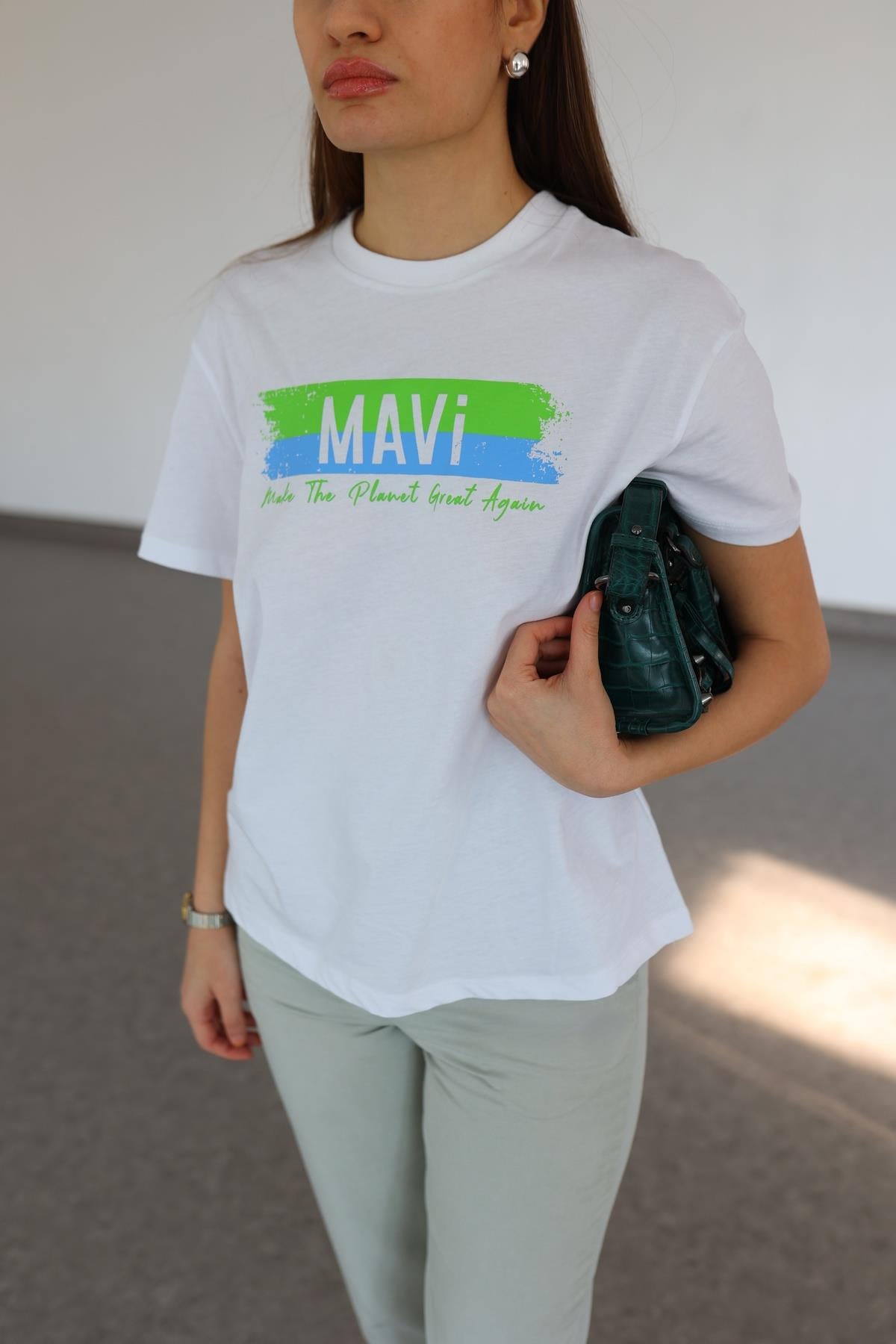 Vi Beyaz Tshirt