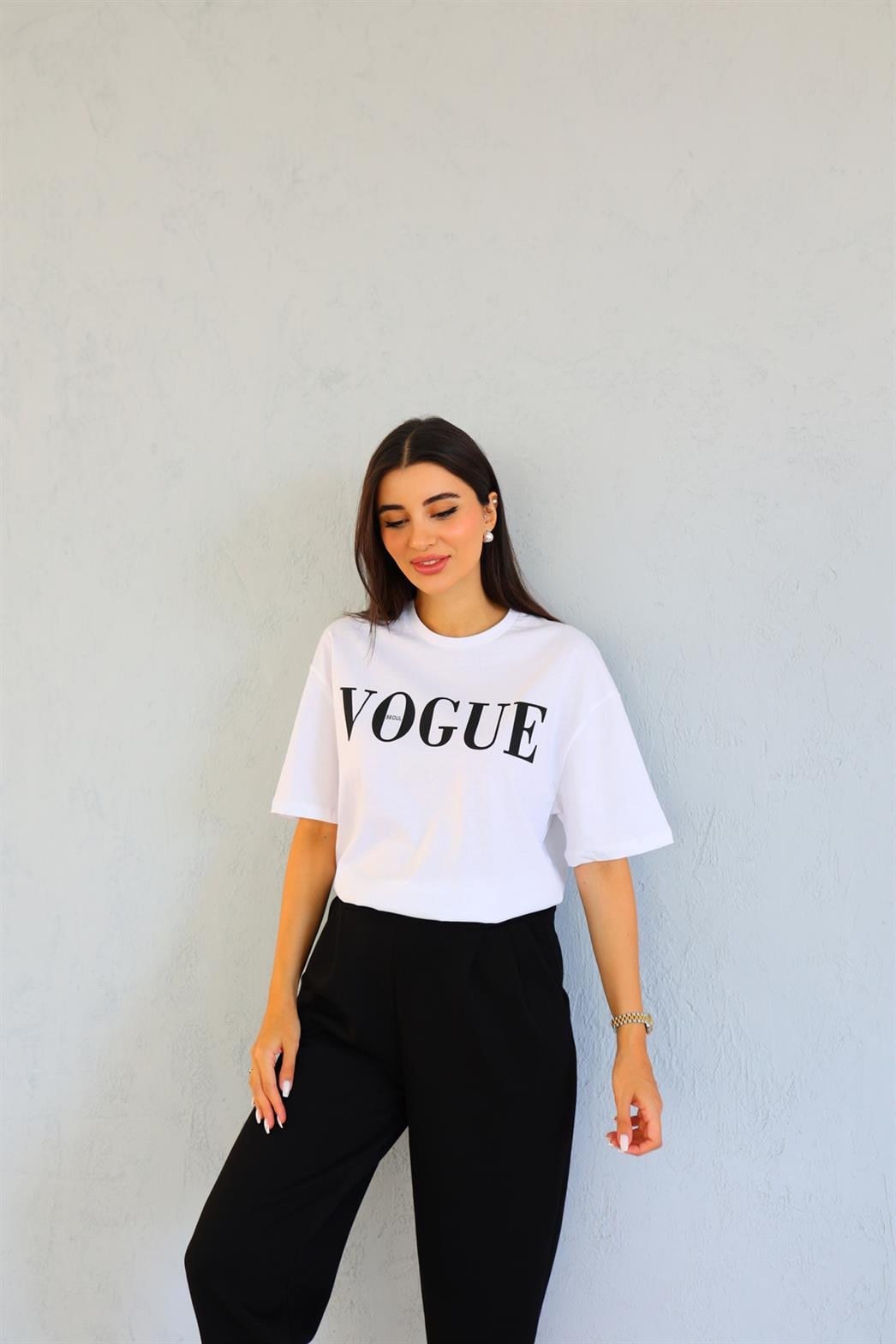 Vogue Beyaz Tshirt