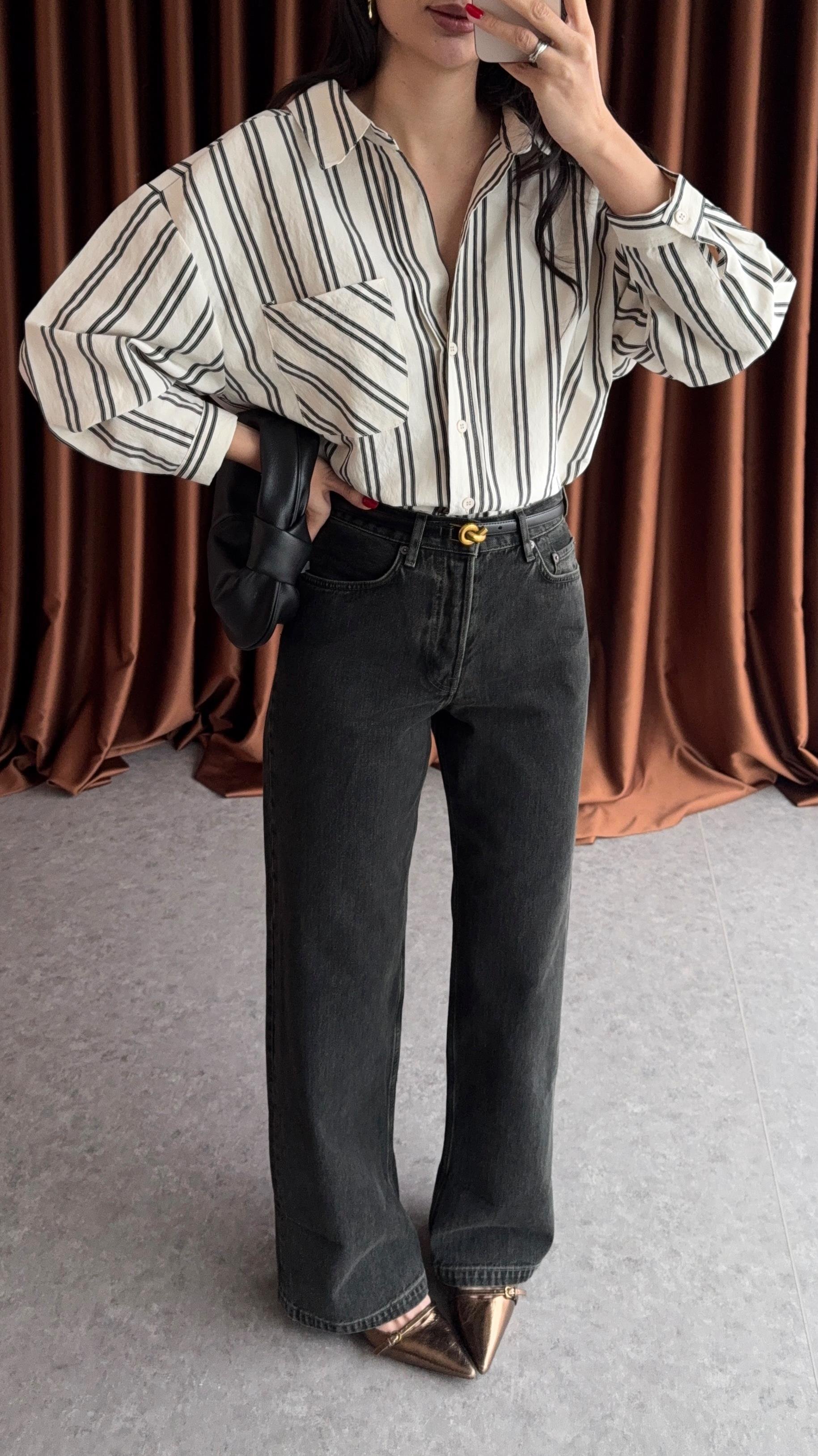 Wide Leg Antrasit Jean
