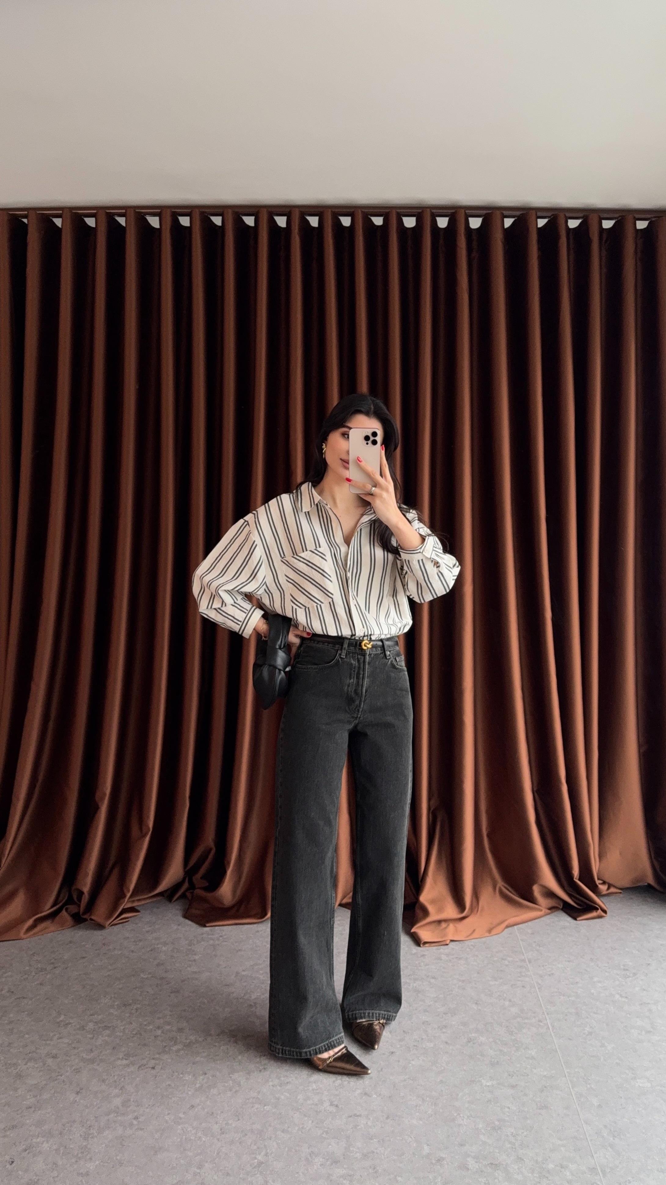 Wide Leg Antrasit Jean