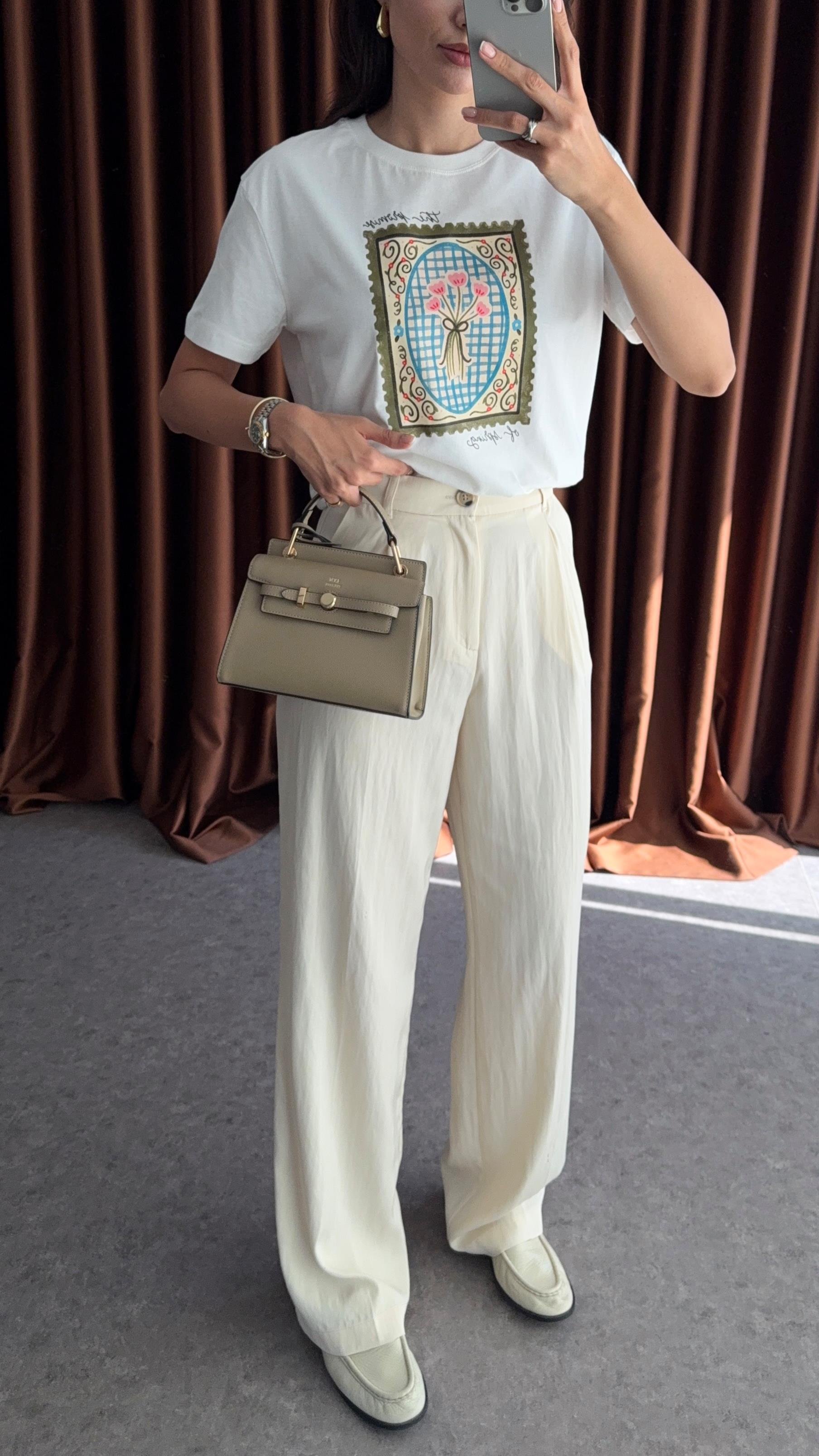 Yazlık Krem Pantolon