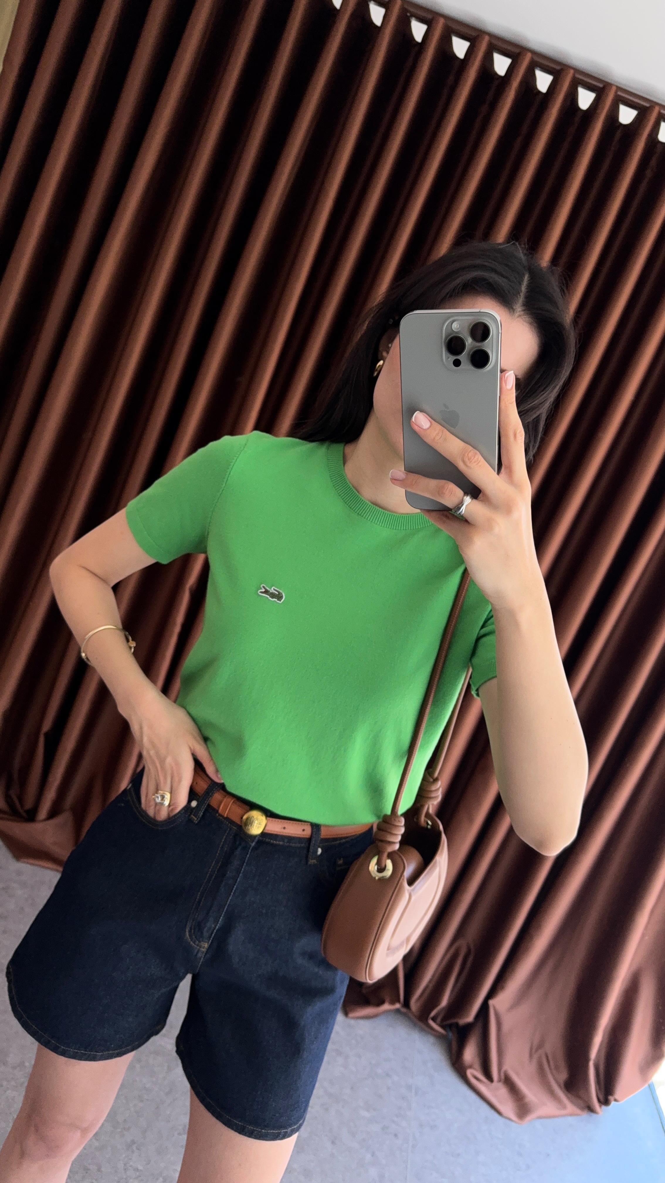 Yeşil Yazlık Triko Bluz